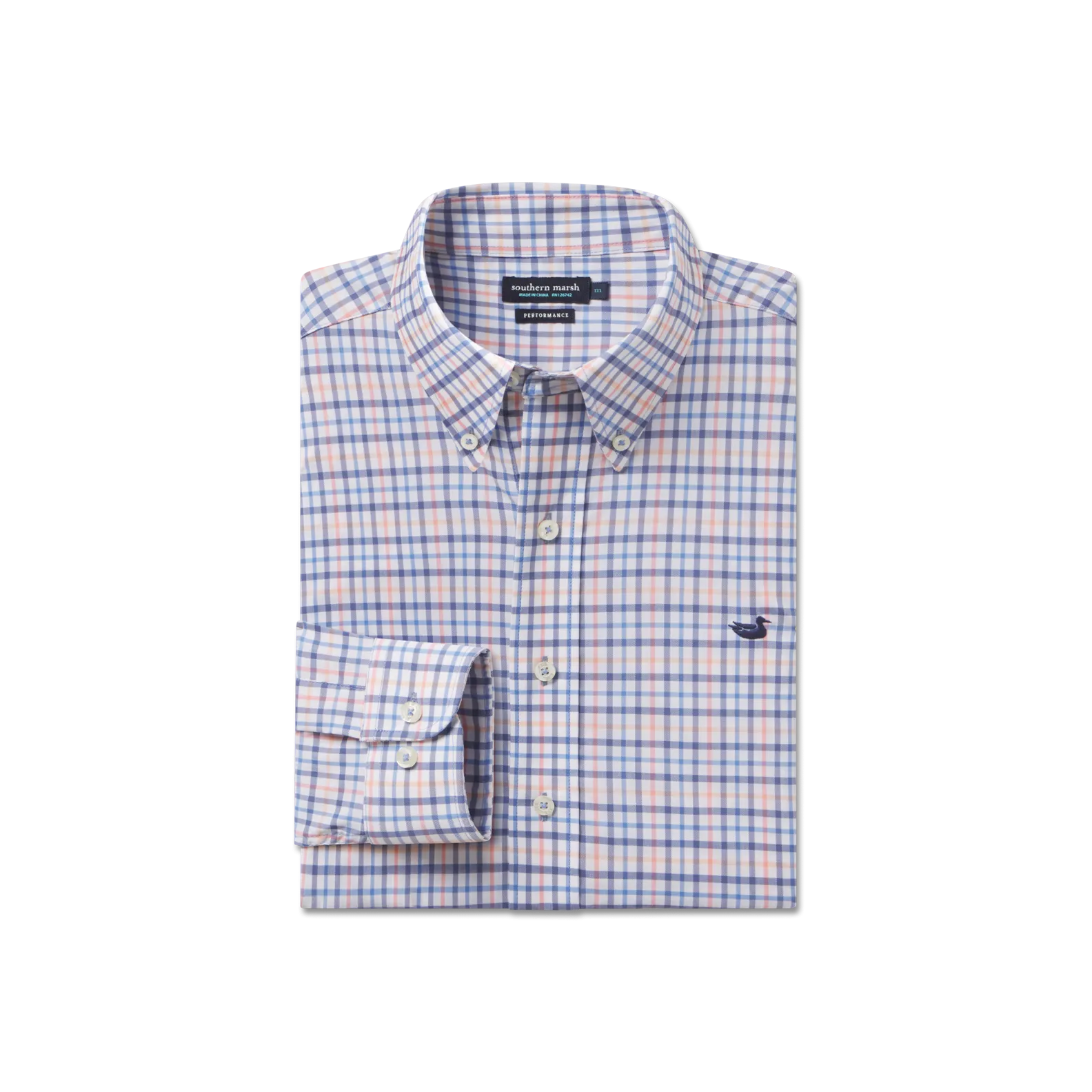 Southern Marsh 21 Chambers Performance Gingham Dress Shirt