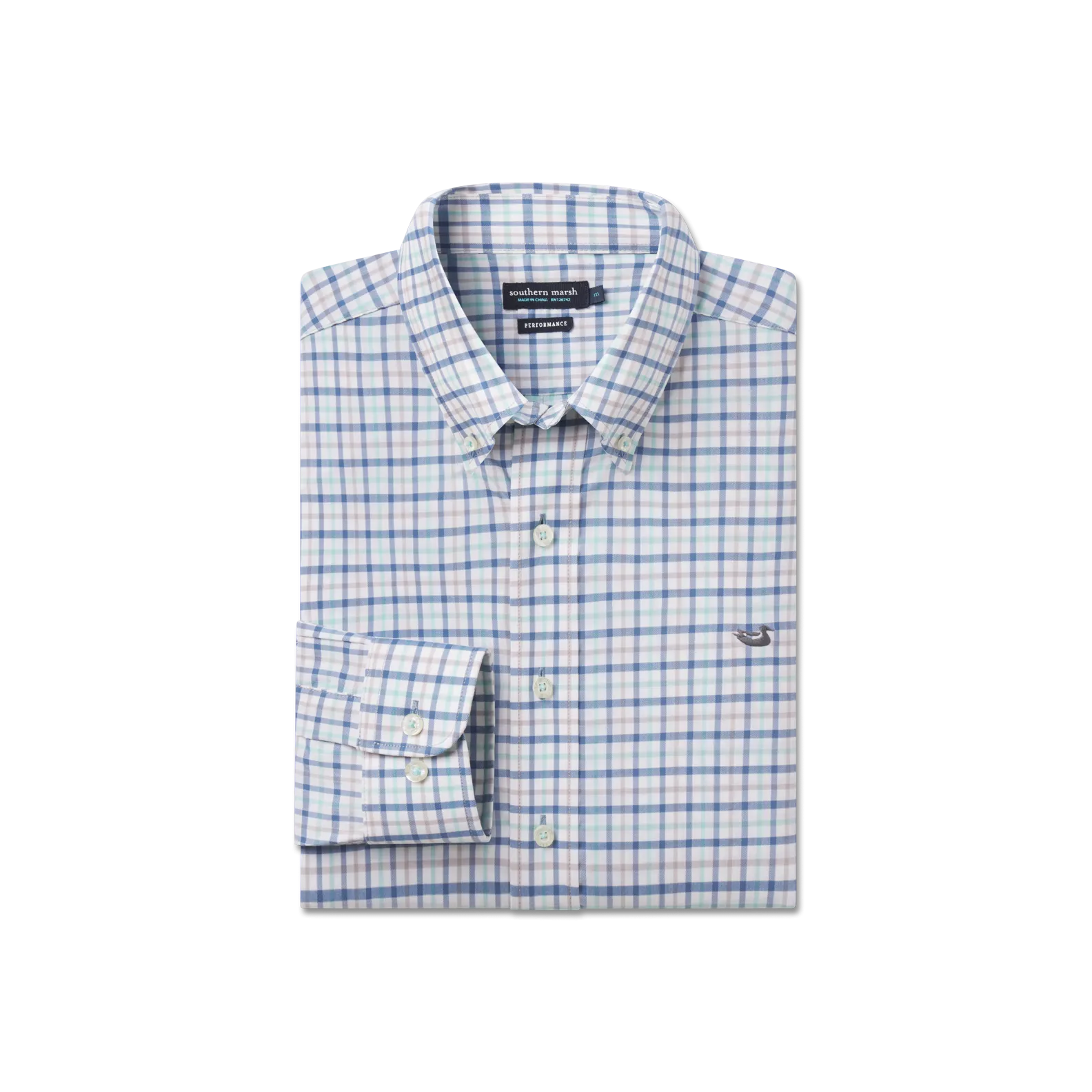 Southern Marsh 21 Chambers Performance Gingham Dress Shirt