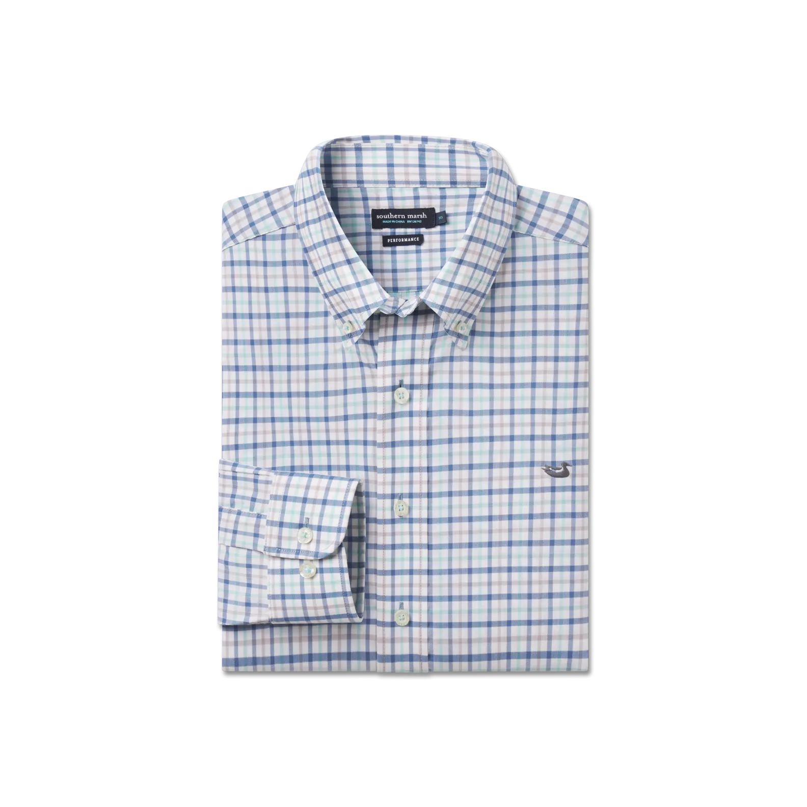 Southern Marsh 21 Chambers Performance Gingham Dress Shirt
