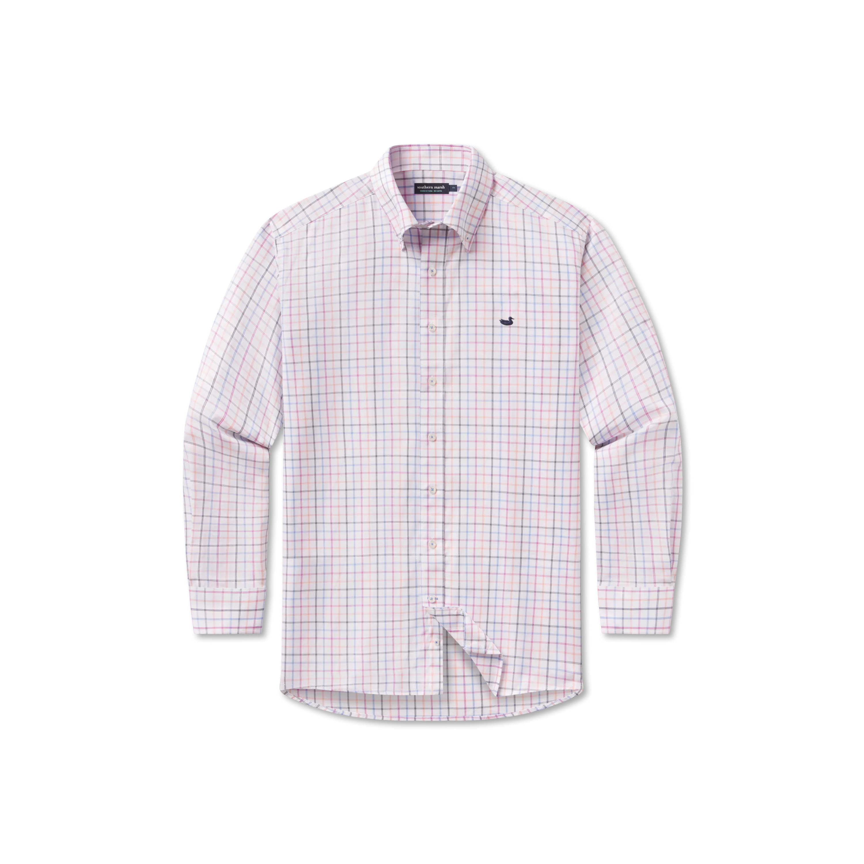 Southern Marsh 21 Chateau Windowpane Dress Shirt
