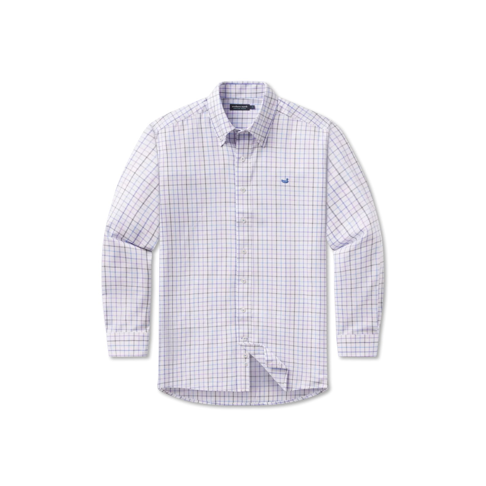 Southern Marsh 21 Chateau Windowpane Dress Shirt