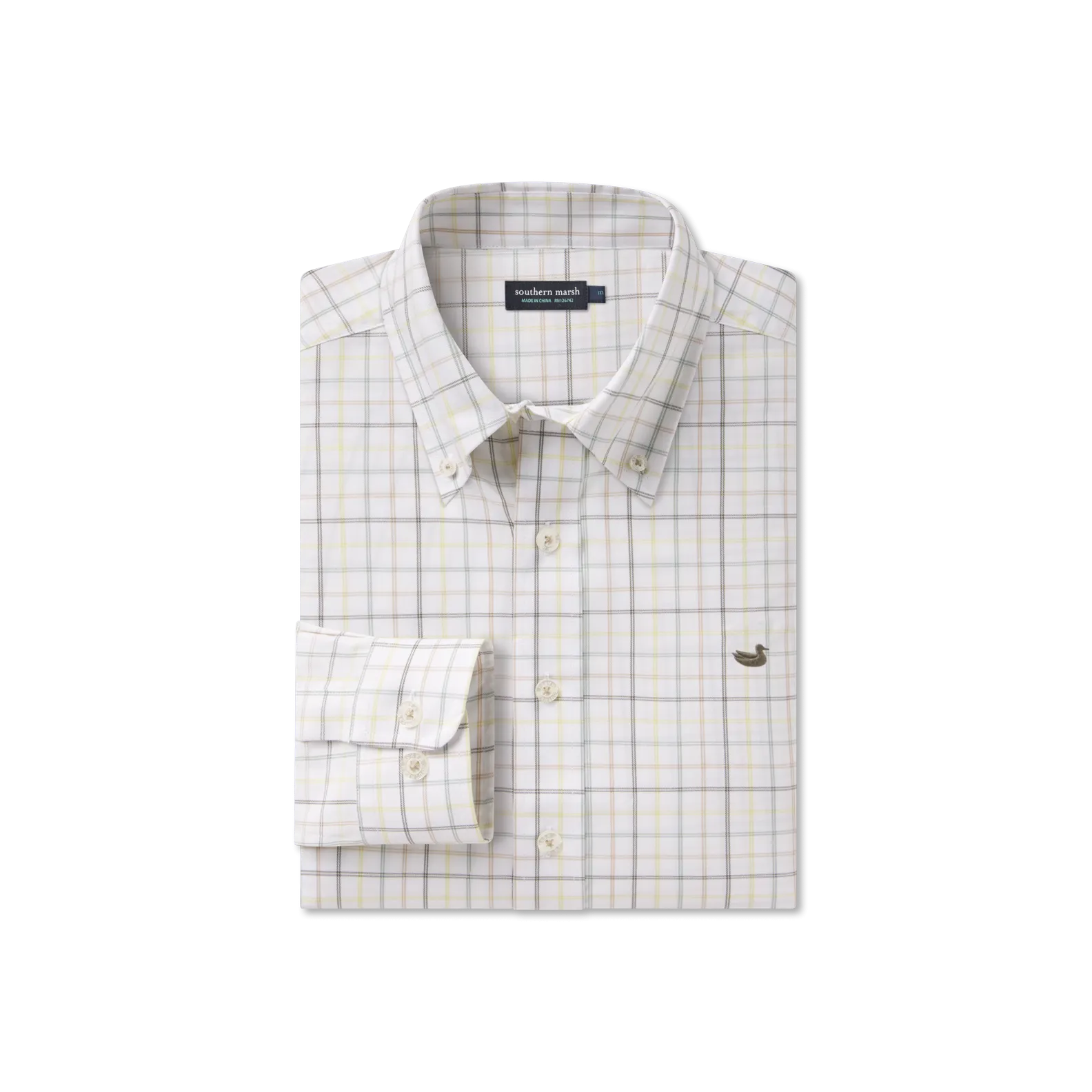 Southern Marsh 21 Chateau Windowpane Dress Shirt