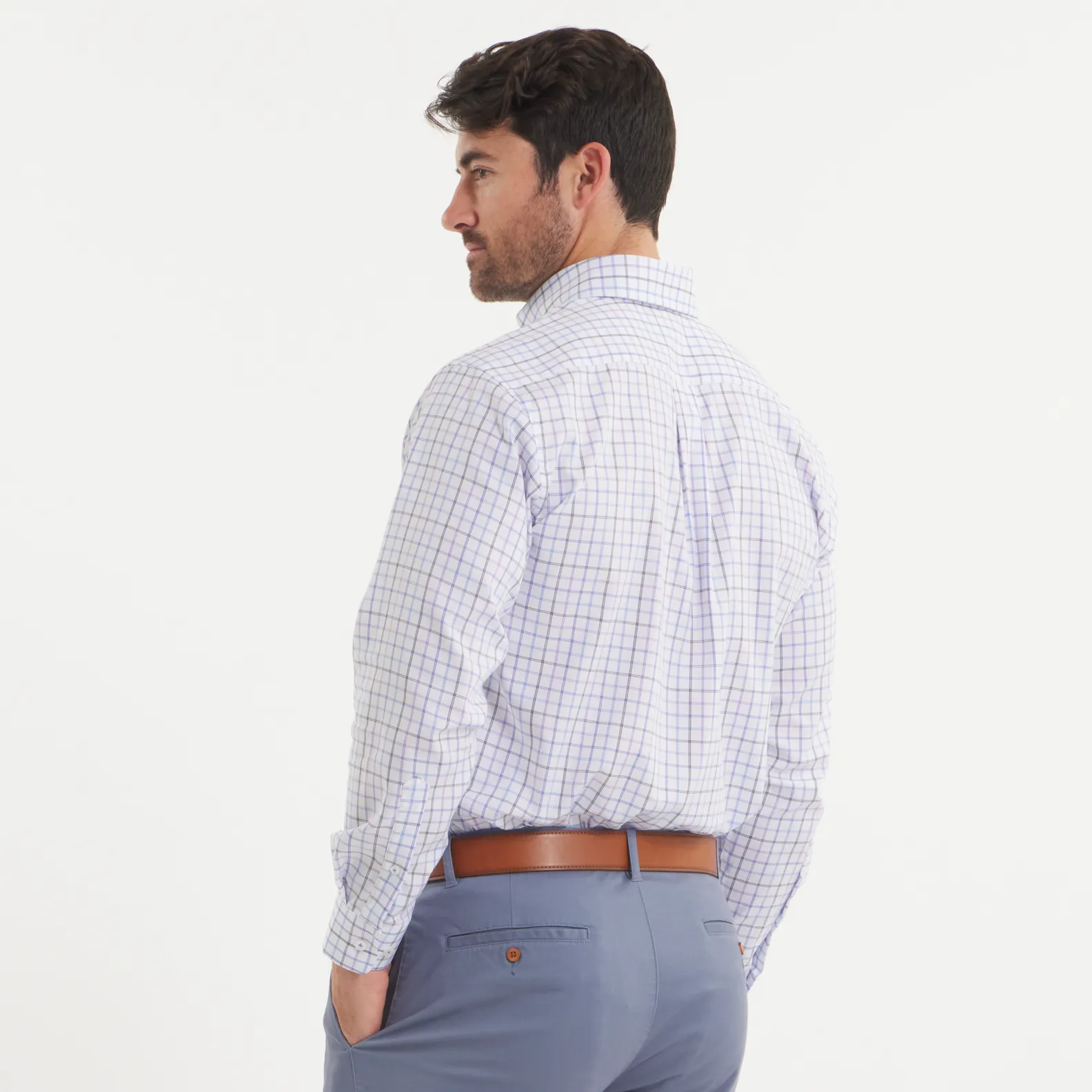Southern Marsh 21 Chateau Windowpane Dress Shirt