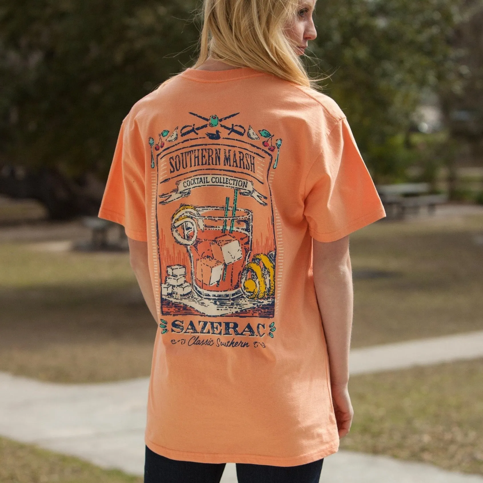 Southern Marsh 21 Cocktail Collection Tee - Sazerac Cocktail