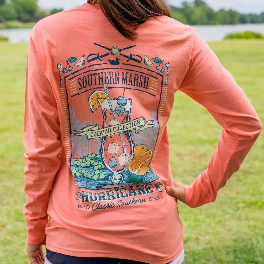 Southern Marsh 21 Cocktail Tee - Hurricane - Long Sleeve