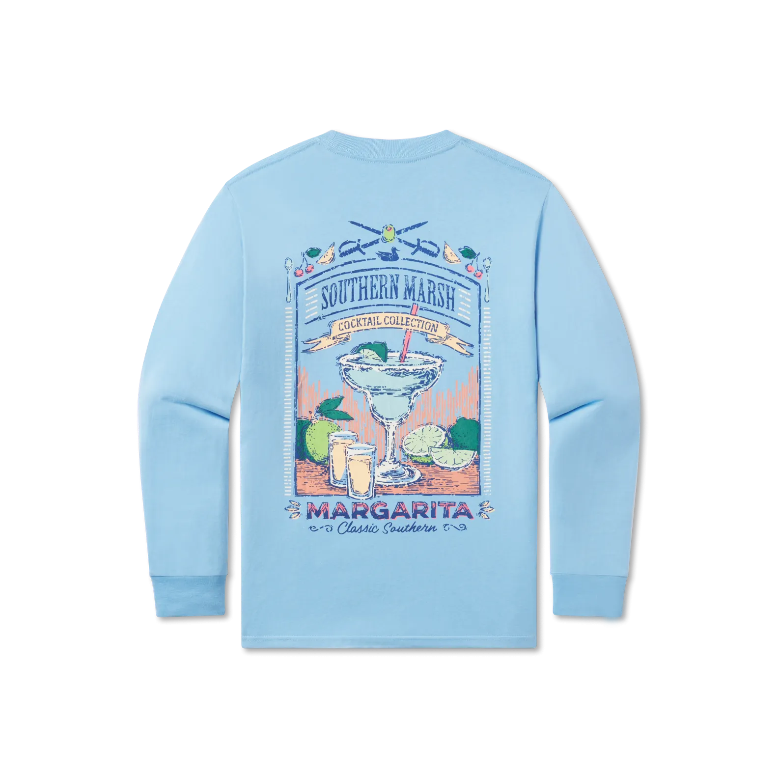 Southern Marsh 21 Cocktail Tee - Margarita - Long Sleeve