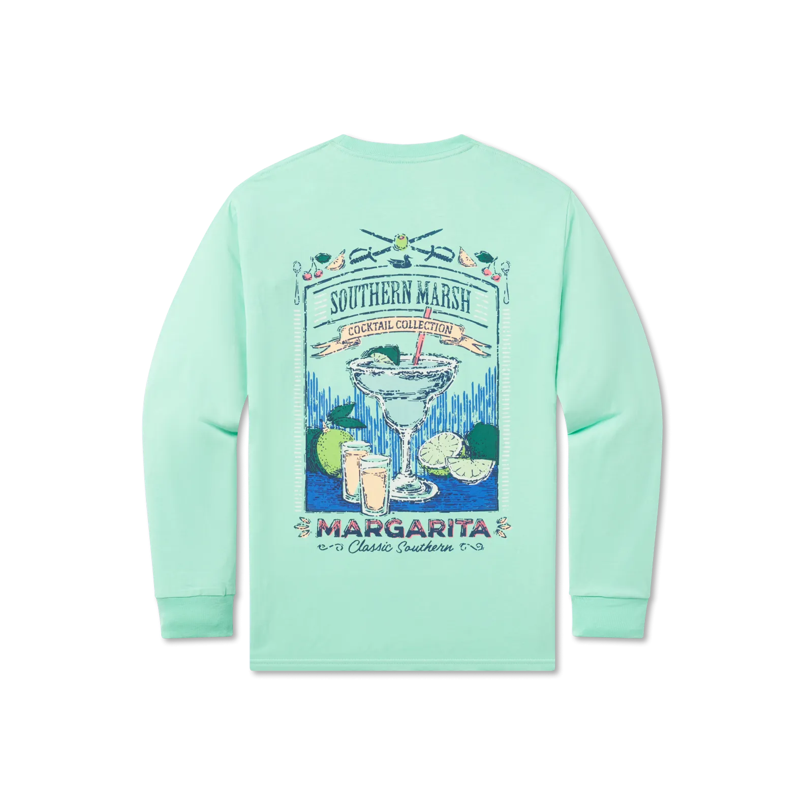 Southern Marsh 21 Cocktail Tee - Margarita - Long Sleeve