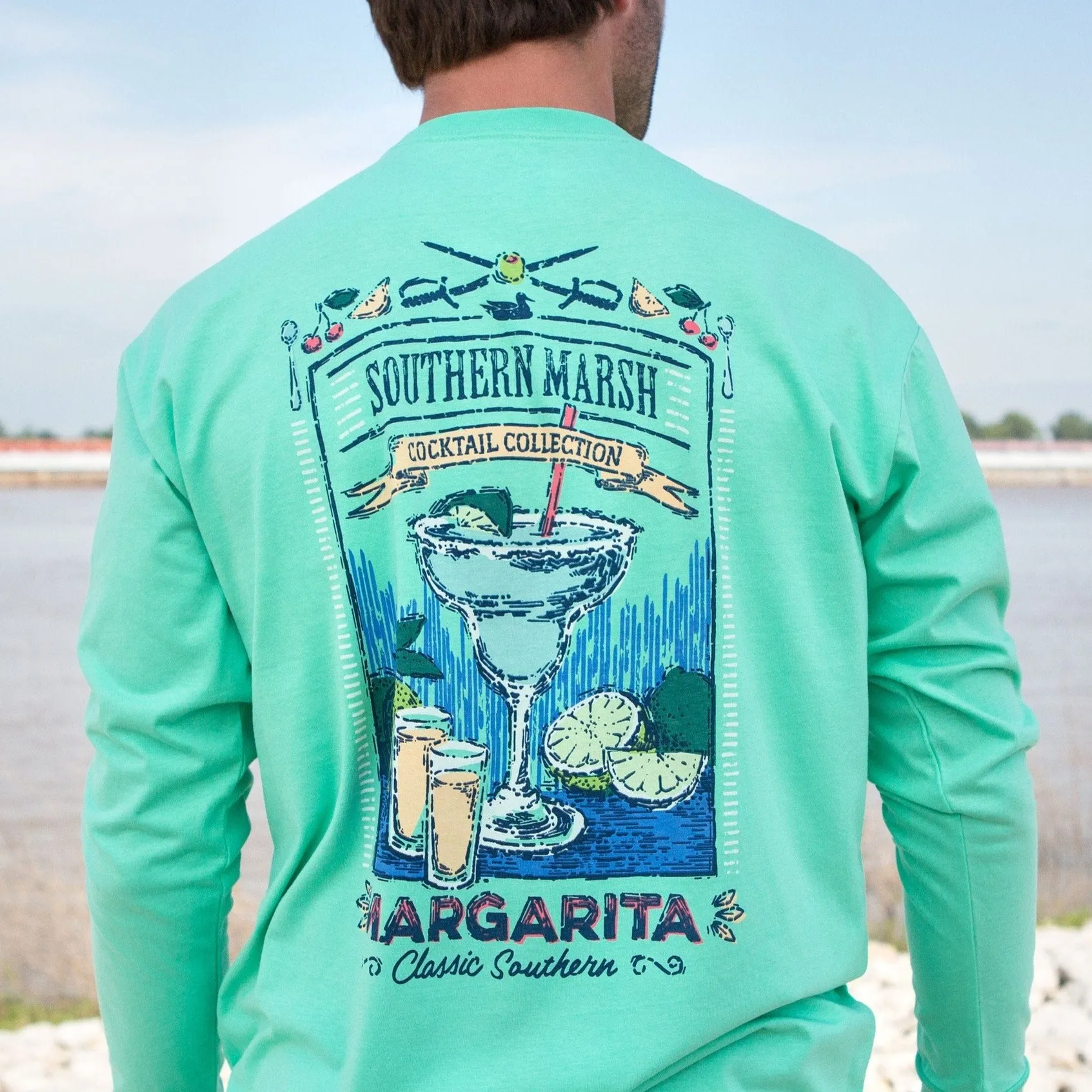 Southern Marsh 21 Cocktail Tee - Margarita - Long Sleeve