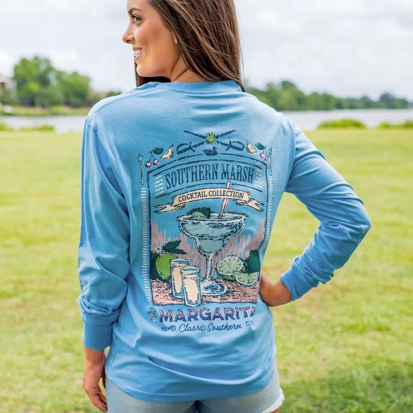 Southern Marsh 21 Cocktail Tee - Margarita - Long Sleeve