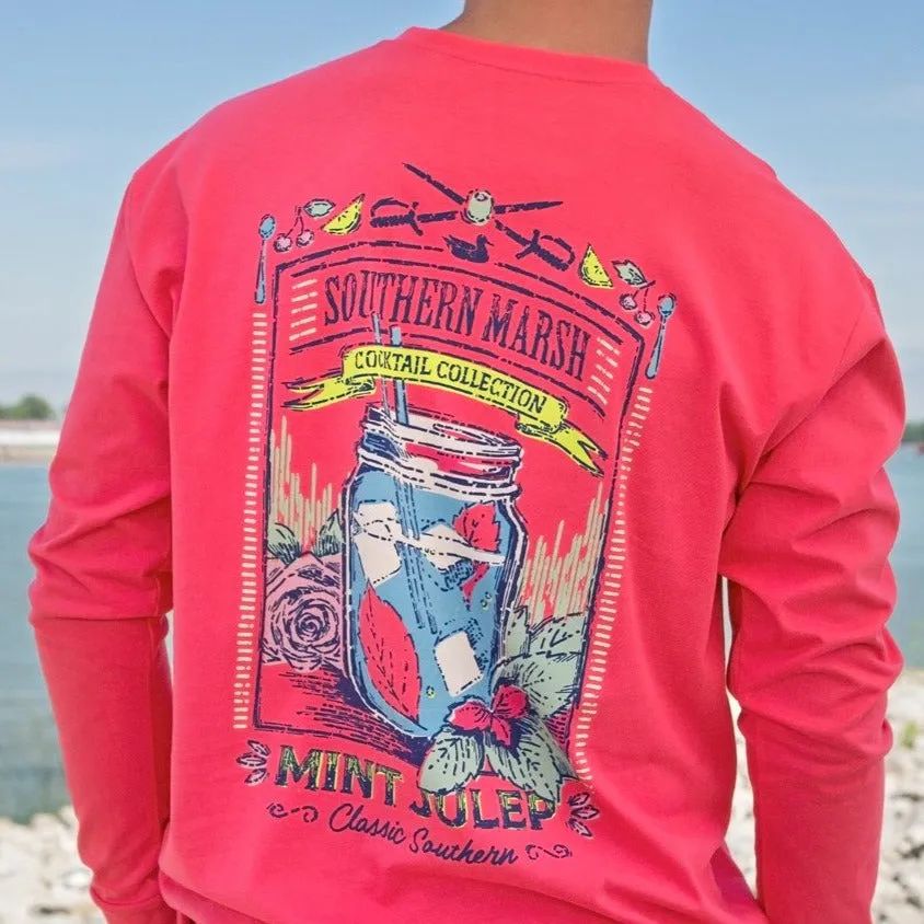 Southern Marsh 21 Cocktail Tee - Mint Julep - Long Sleeve