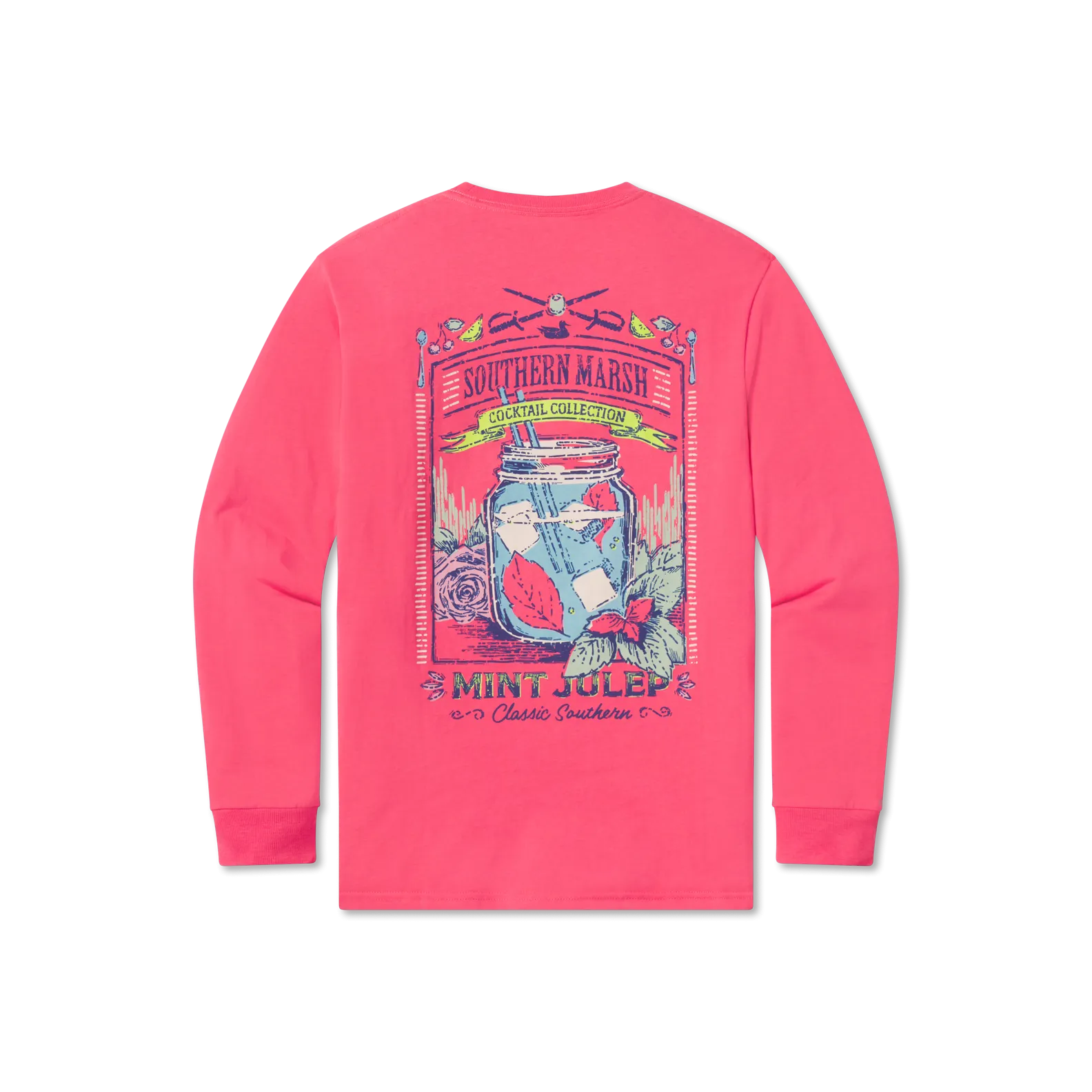 Southern Marsh 21 Cocktail Tee - Mint Julep - Long Sleeve