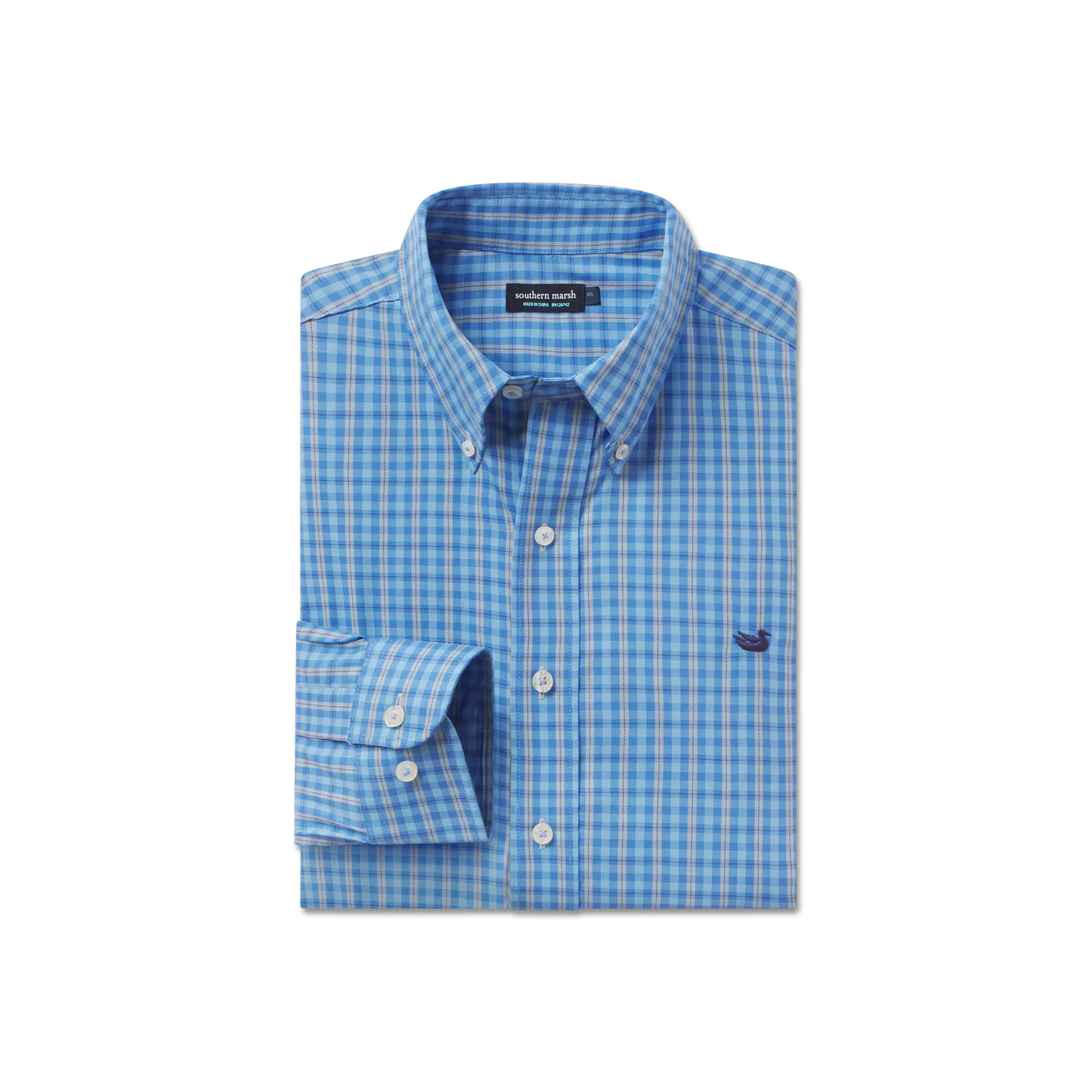 Southern Marsh 21 Collier Gingham Dress Shirt