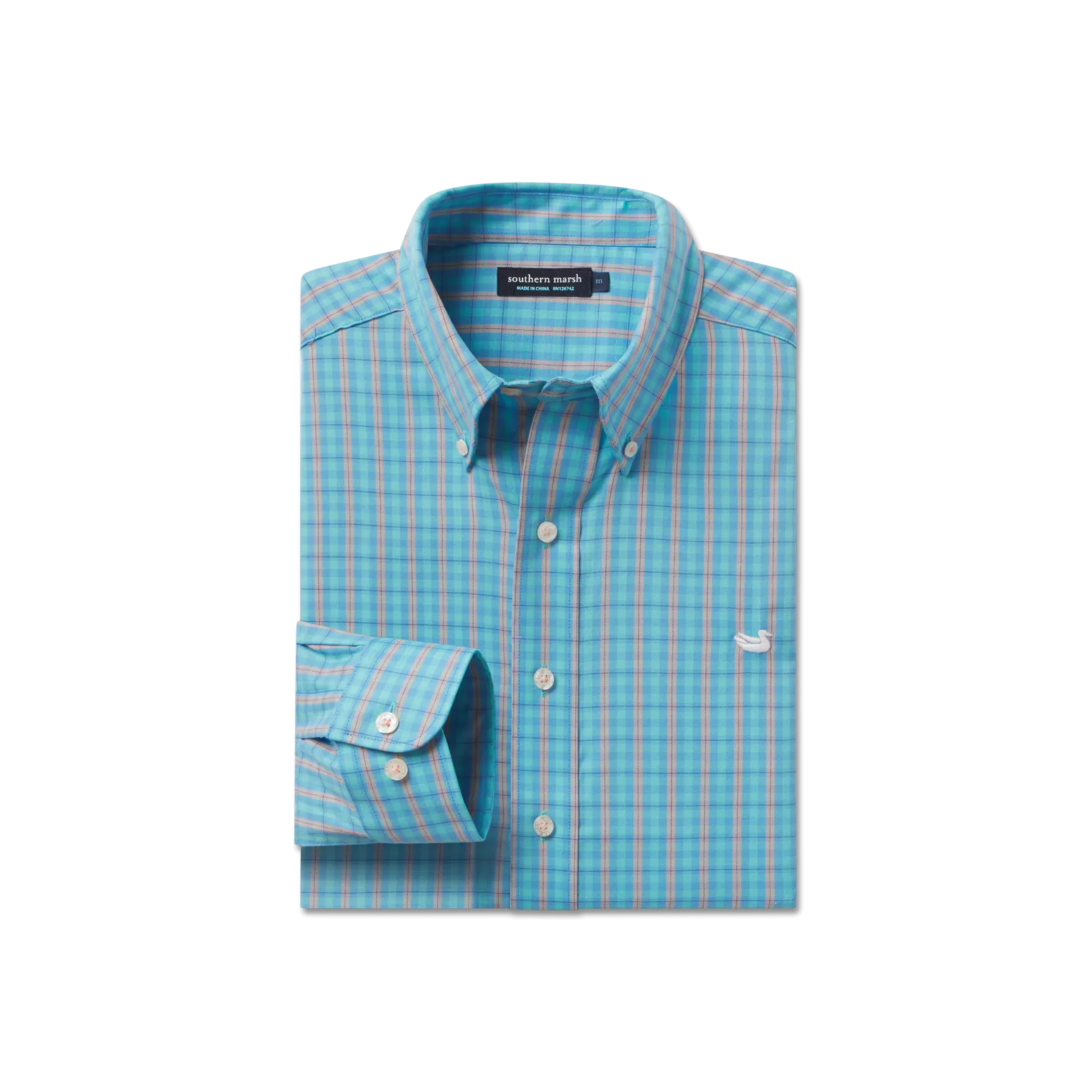 Southern Marsh 21 Collier Gingham Dress Shirt