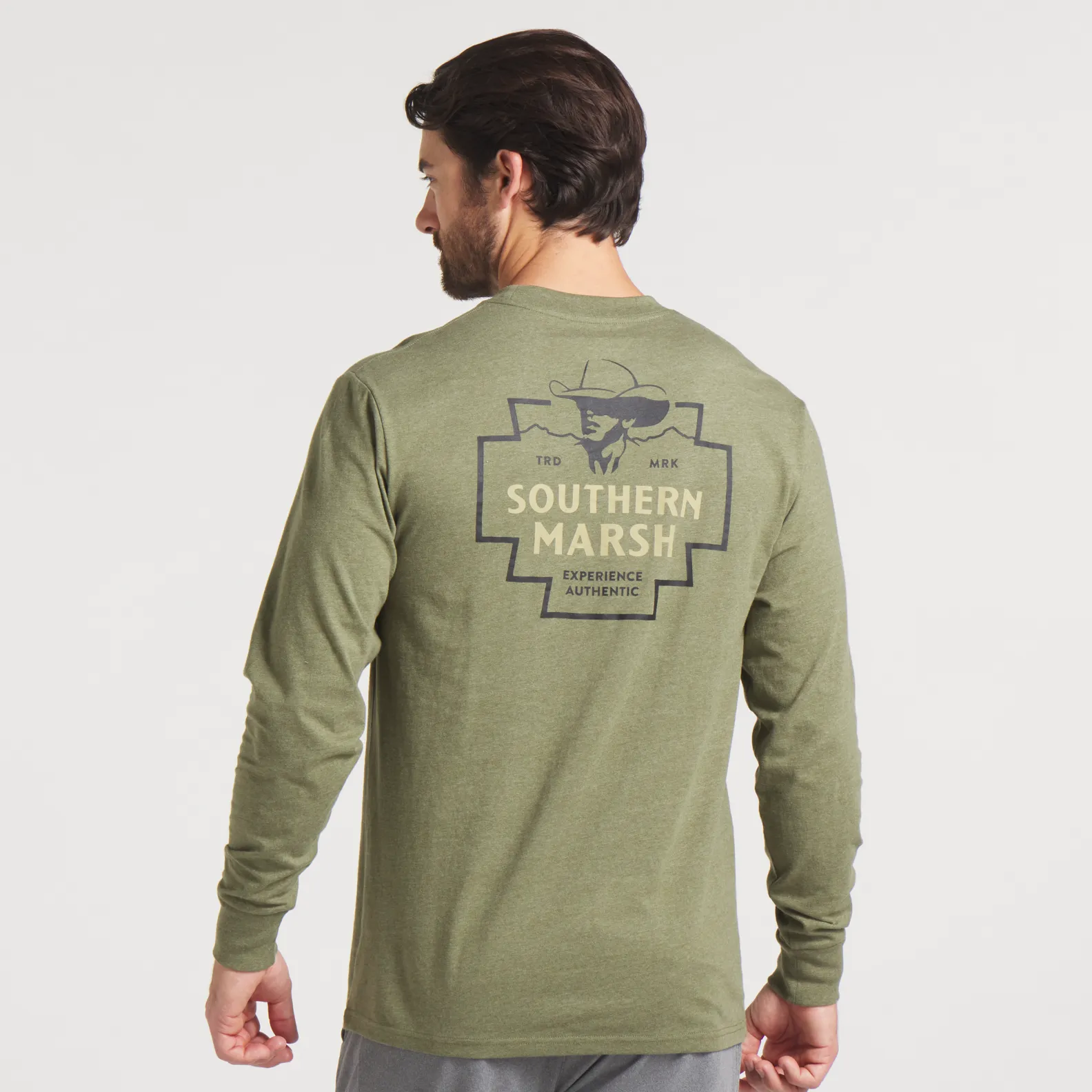Southern Marsh 21 Cowboy Badge Tee - Long Sleeve