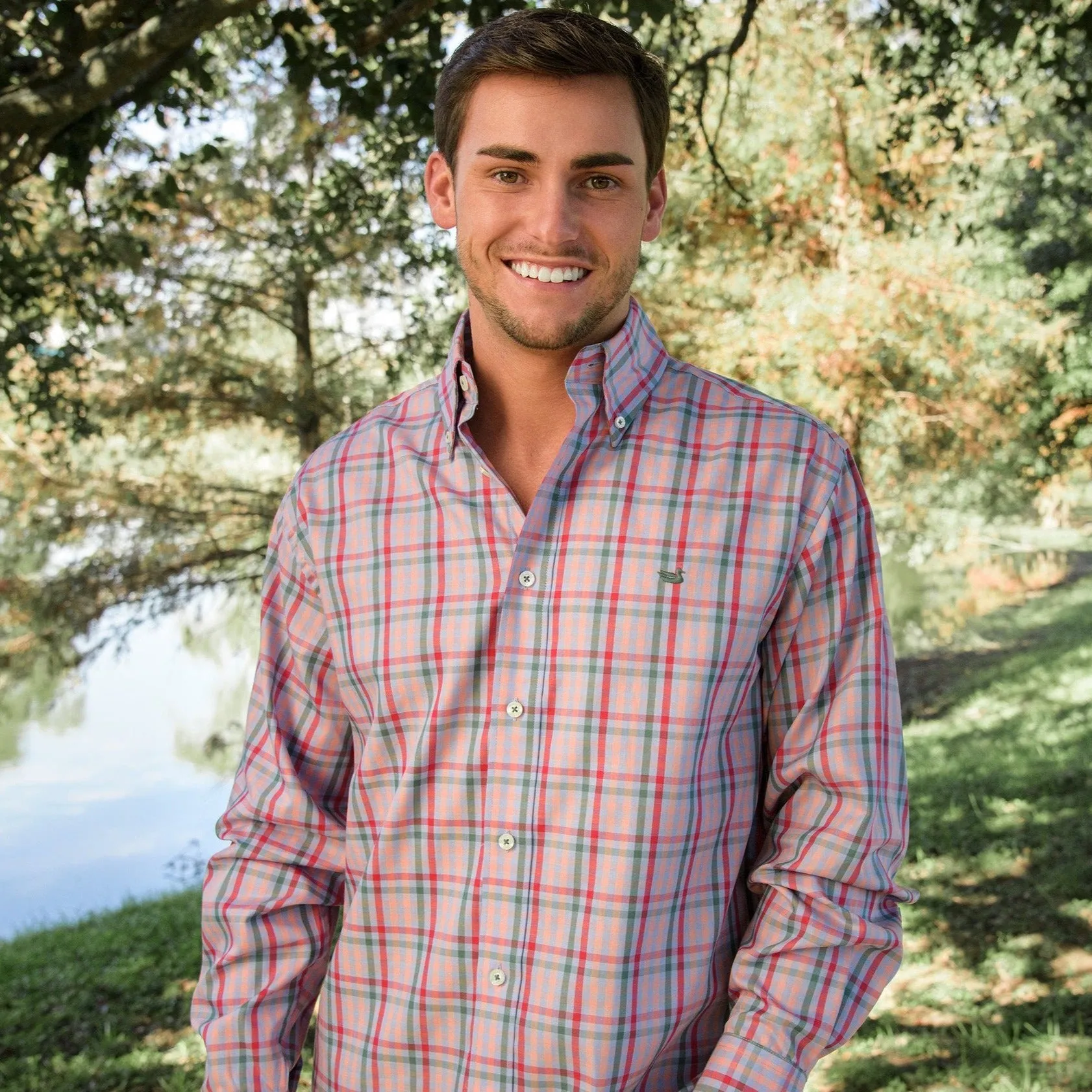 Southern Marsh 21 Cumberland Plaid Dress Shirt