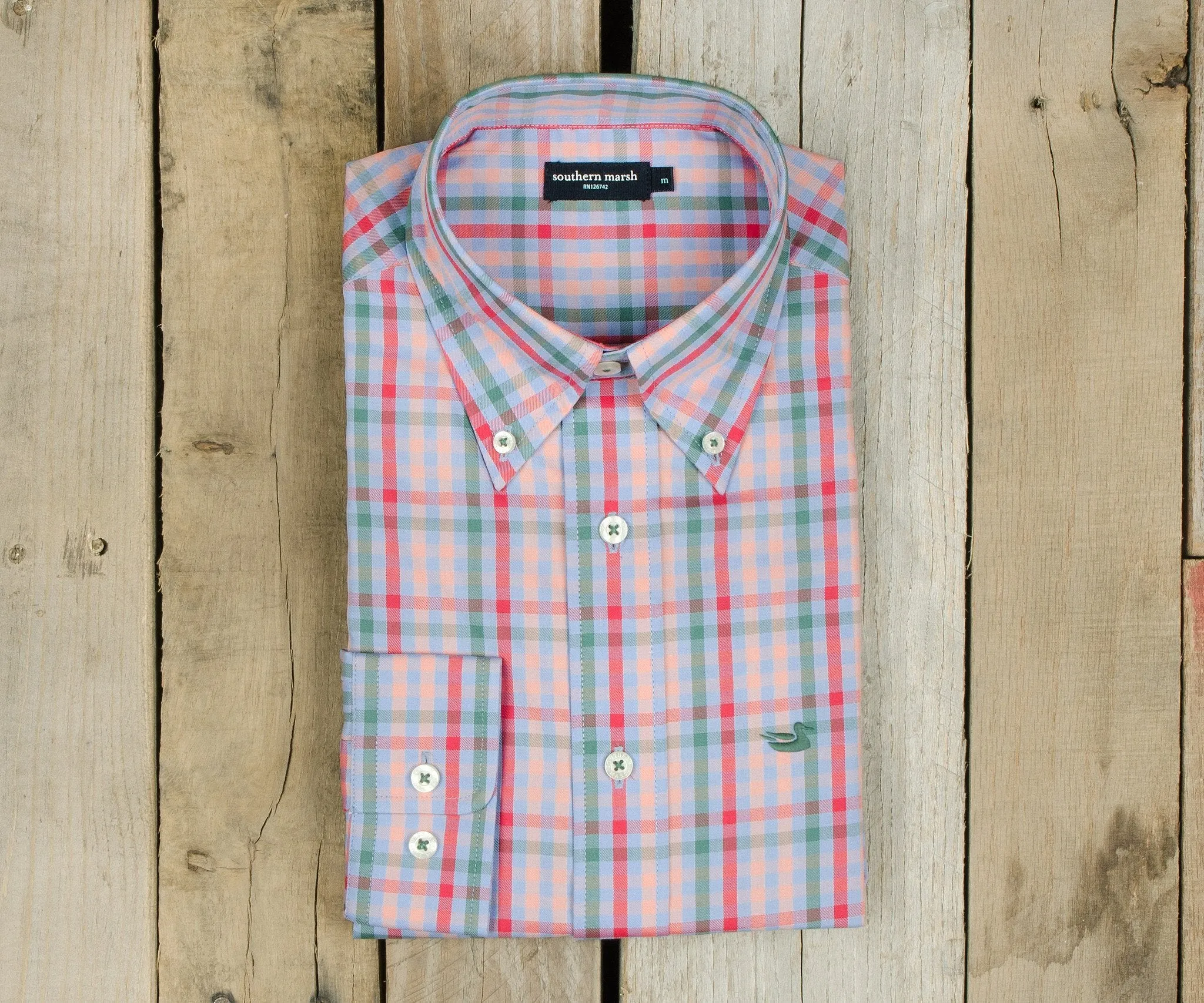 Southern Marsh 21 Cumberland Plaid Dress Shirt