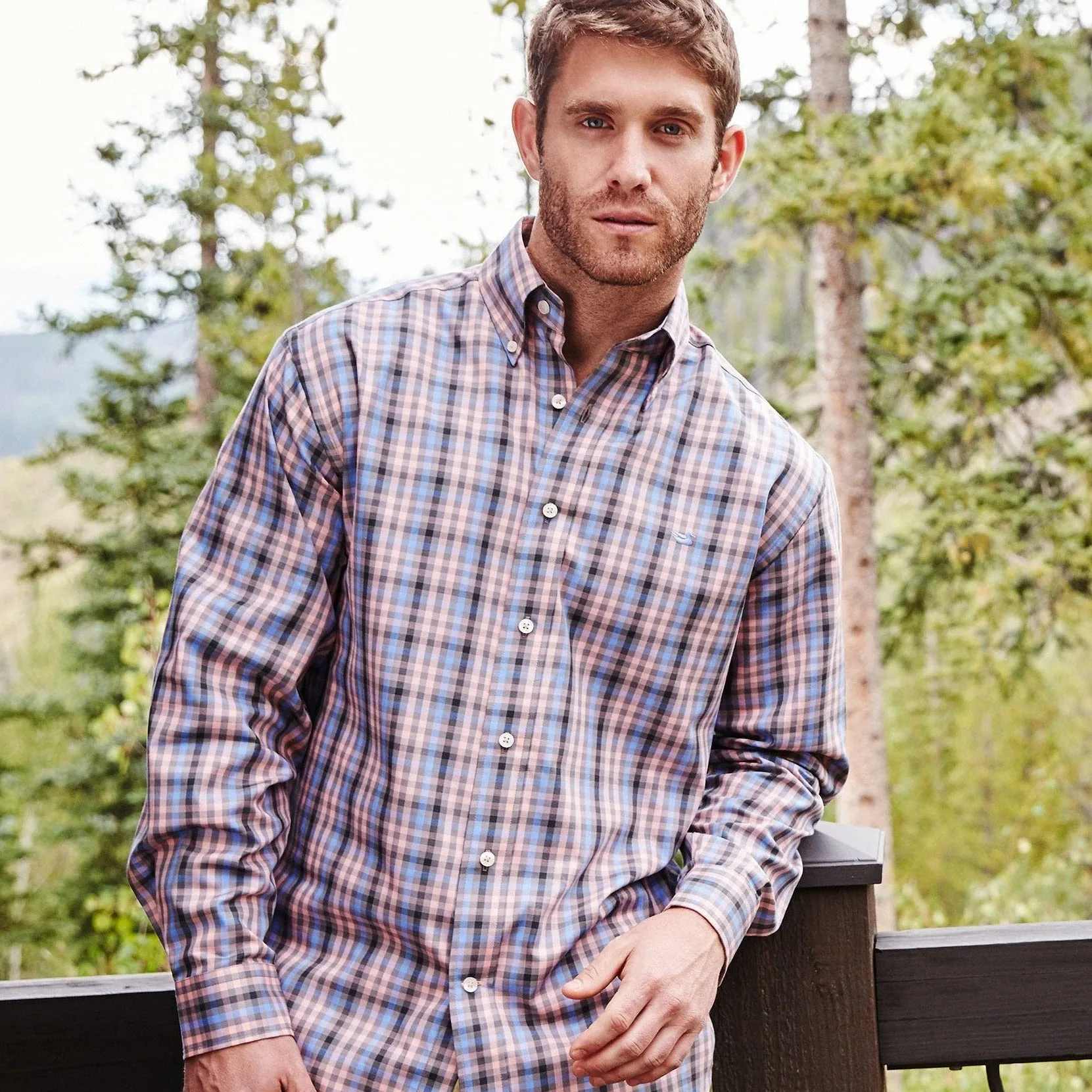 Southern Marsh 21 Cumberland Plaid Dress Shirt