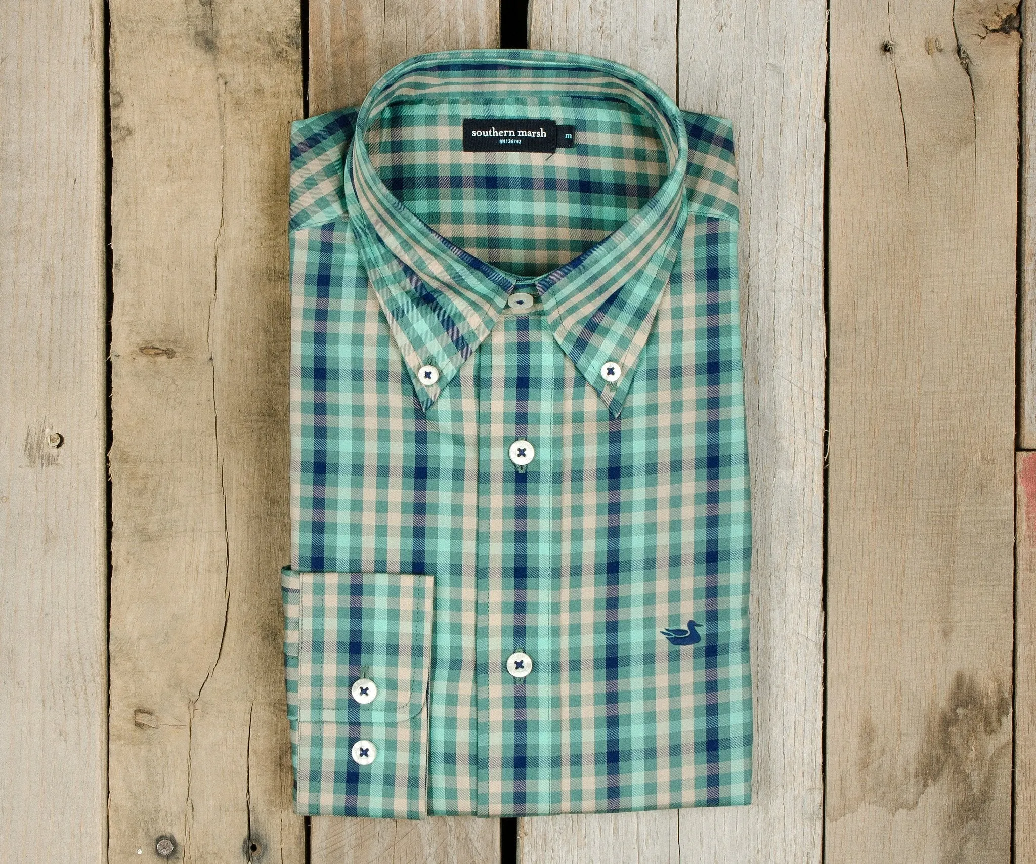 Southern Marsh 21 Cumberland Plaid Dress Shirt