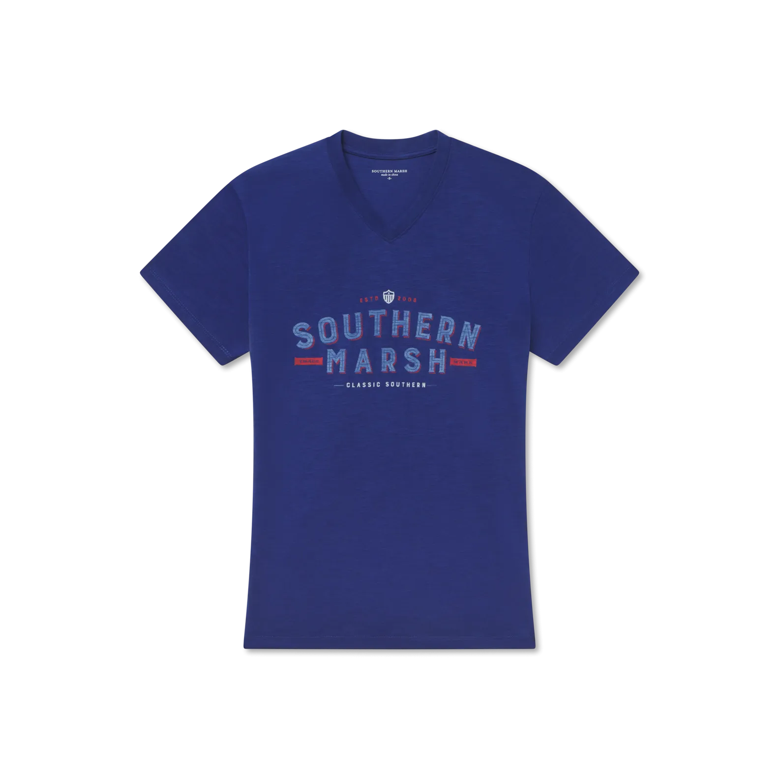 Southern Marsh 21 Danielle V-Neck Tee - Slub