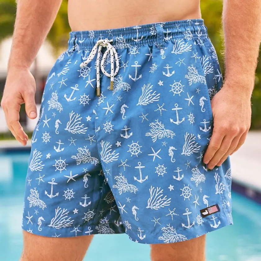 Southern Marsh 21 Dockside Swim Trunk - Anchors