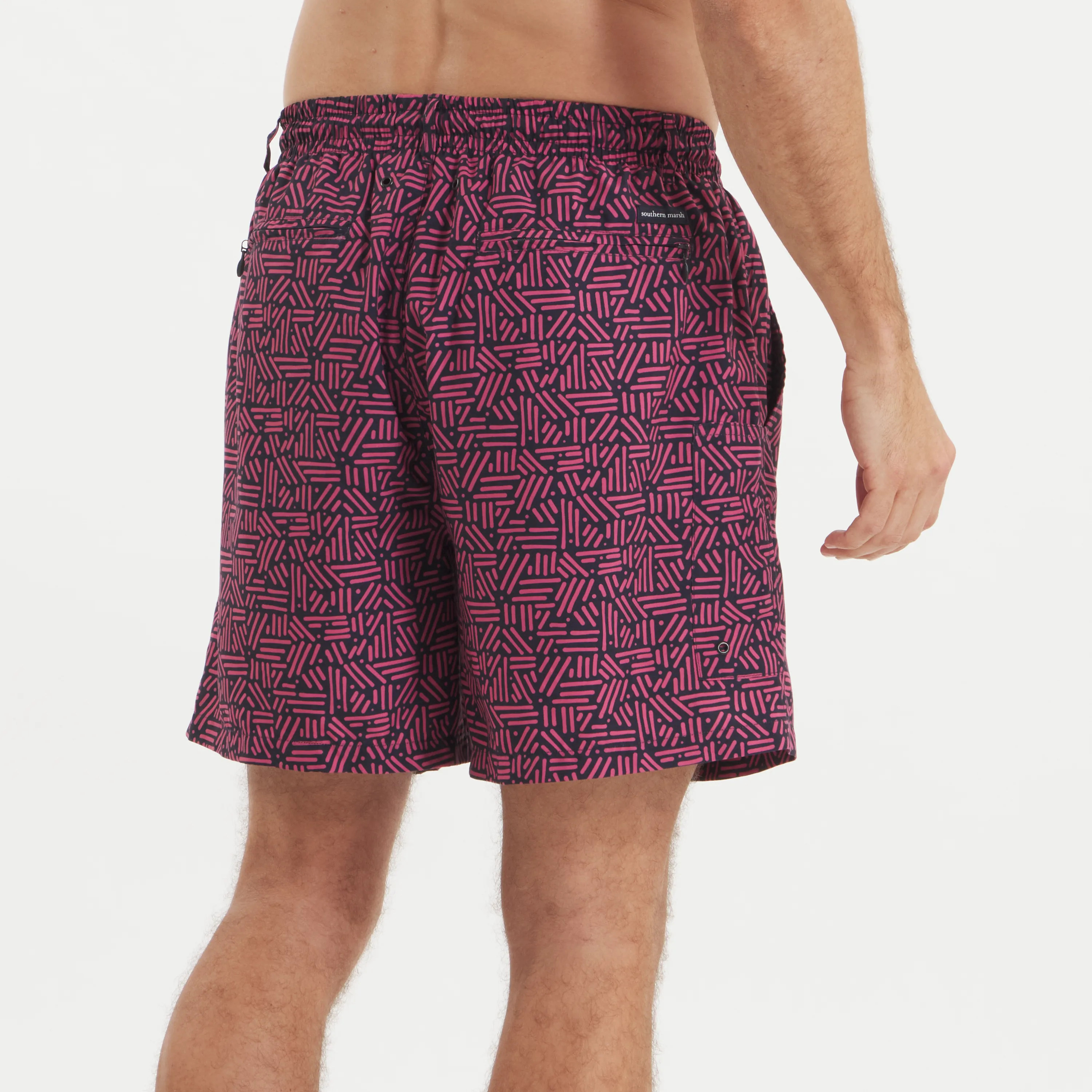 Southern Marsh 21 Dockside Swim Trunk - Dots & Lines