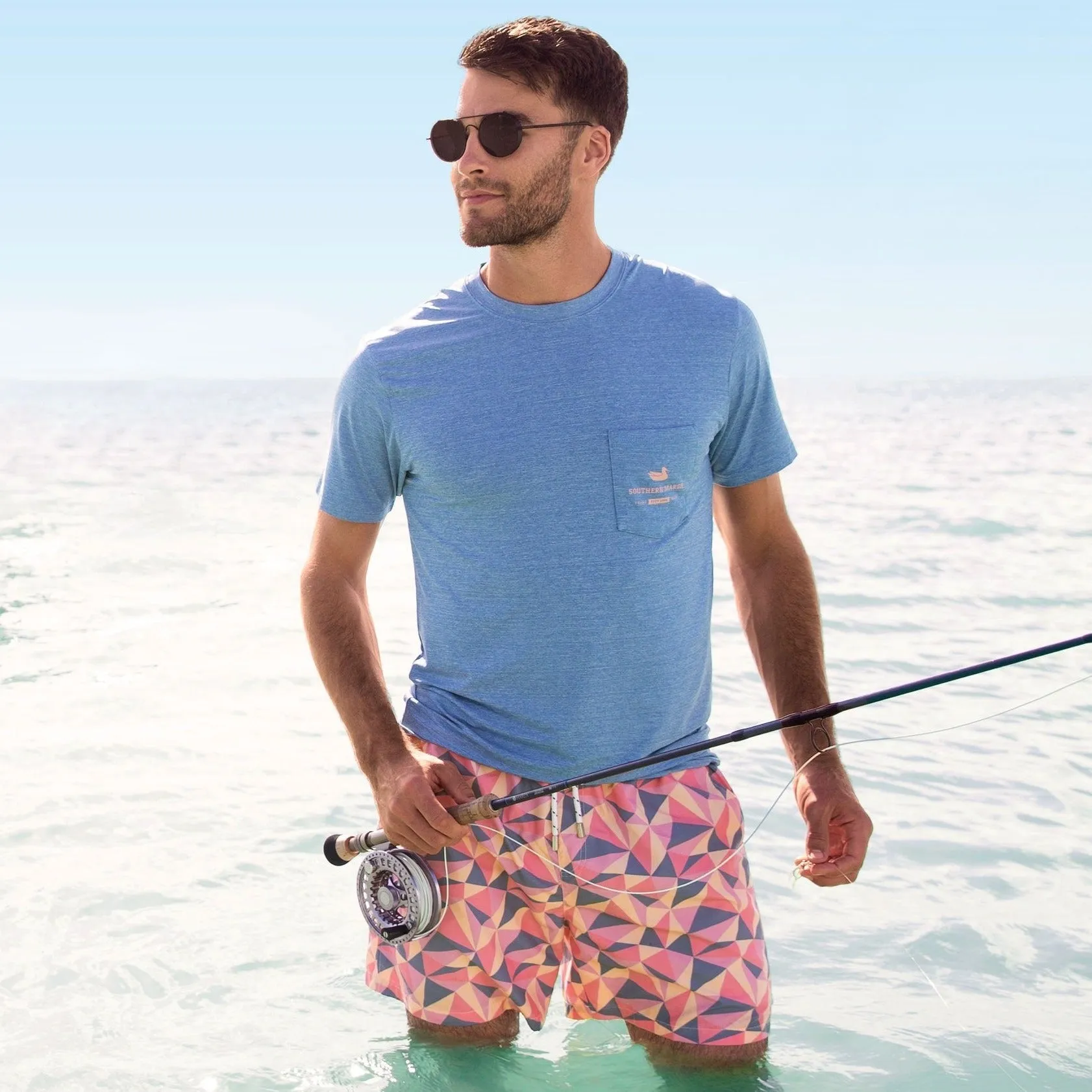 Southern Marsh 21 Dockside Swim Trunk - Facets