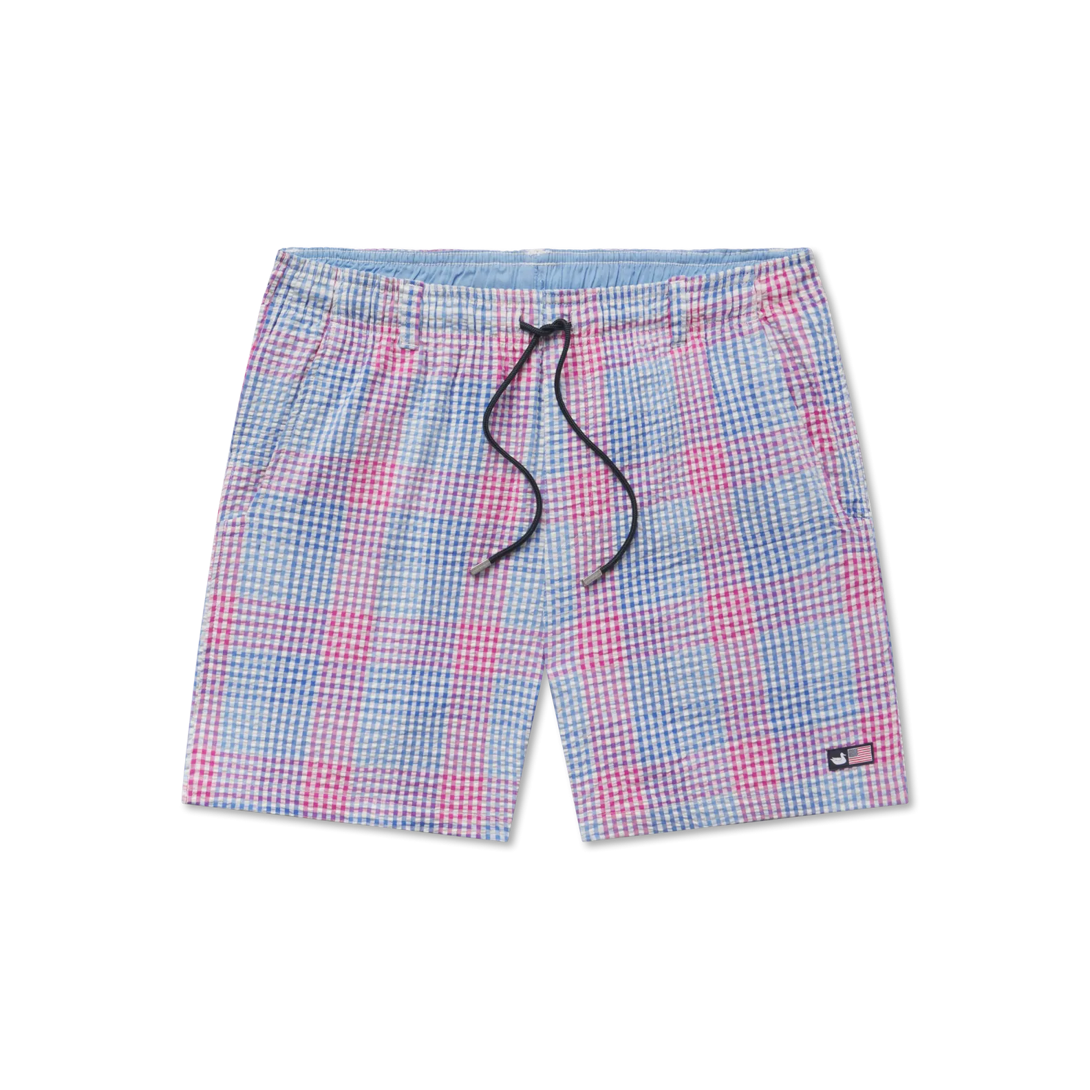 Southern Marsh 21 Dockside Swim Trunk - Seersucker Gingham