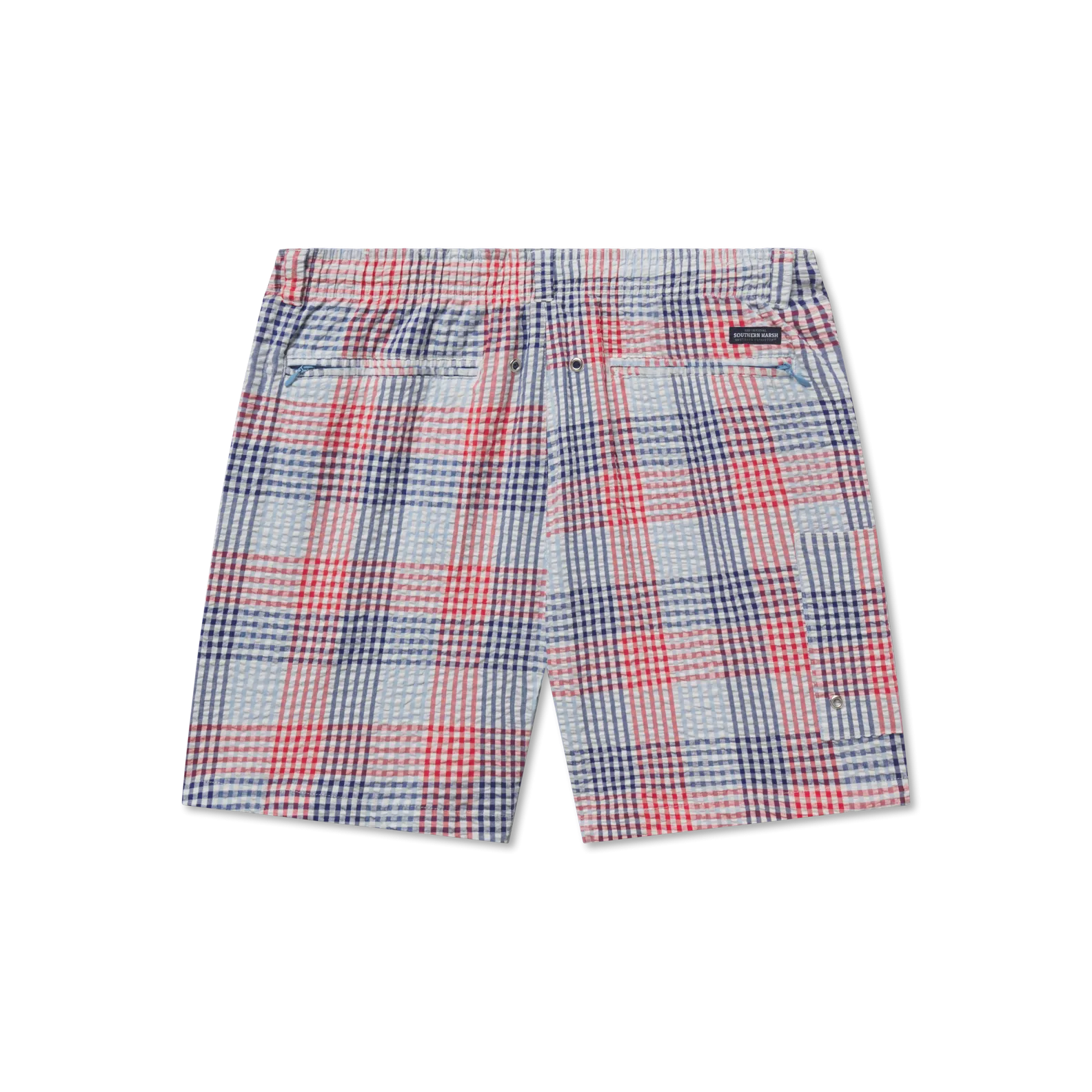 Southern Marsh 21 Dockside Swim Trunk - Seersucker Gingham