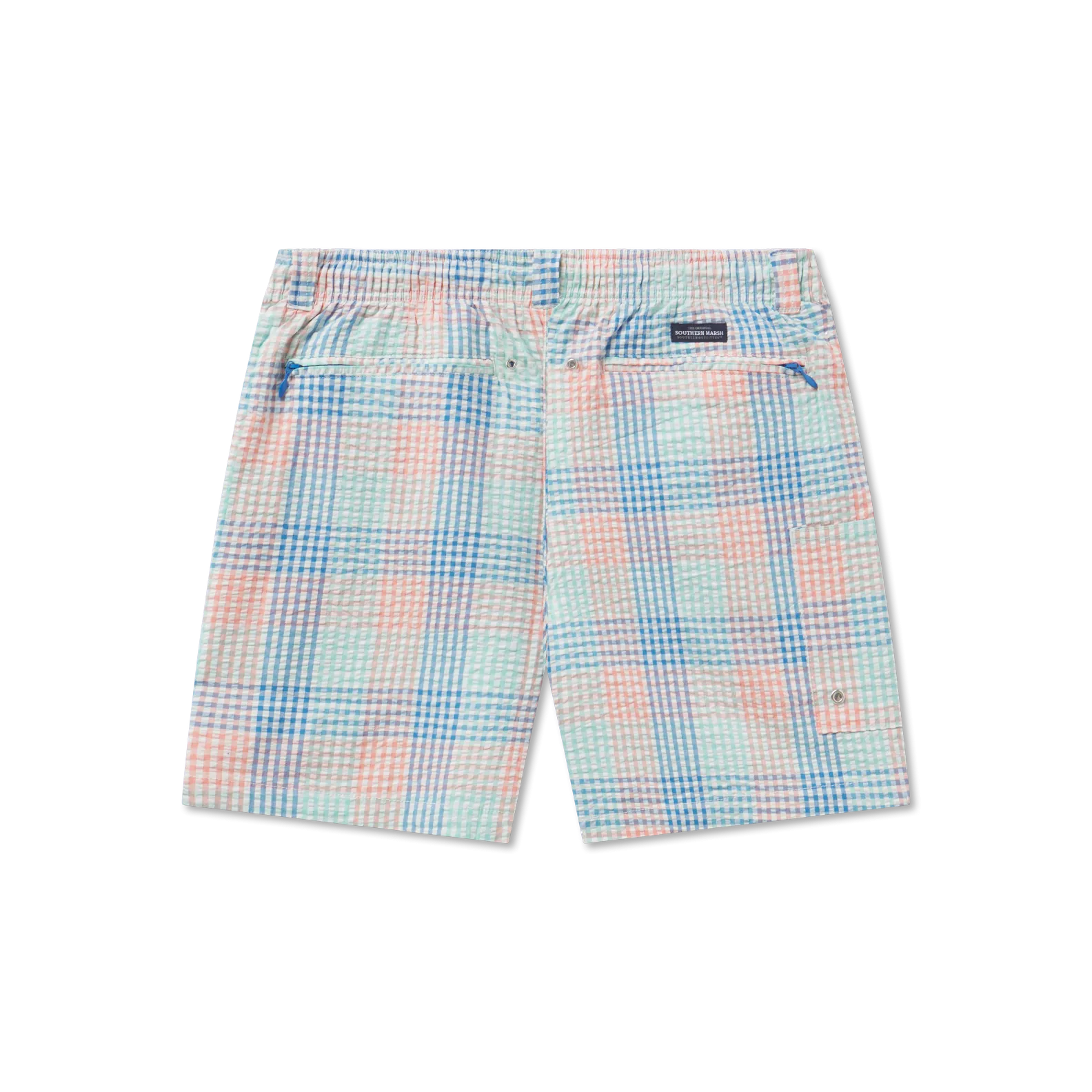 Southern Marsh 21 Dockside Swim Trunk - Seersucker Gingham