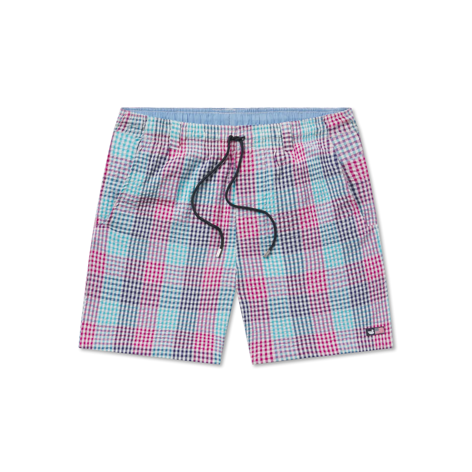 Southern Marsh 21 Dockside Swim Trunk - Seersucker Gingham