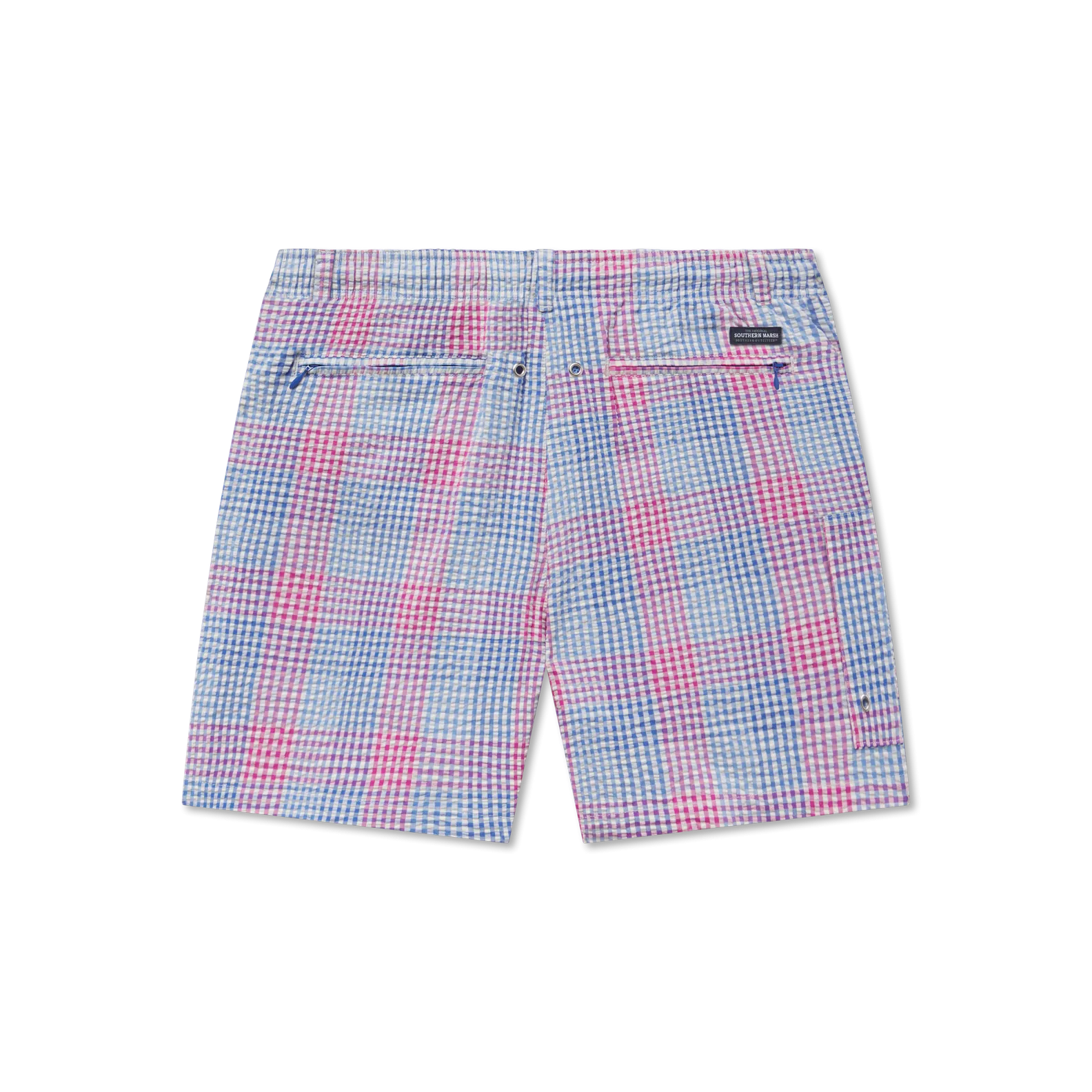 Southern Marsh 21 Dockside Swim Trunk - Seersucker Gingham