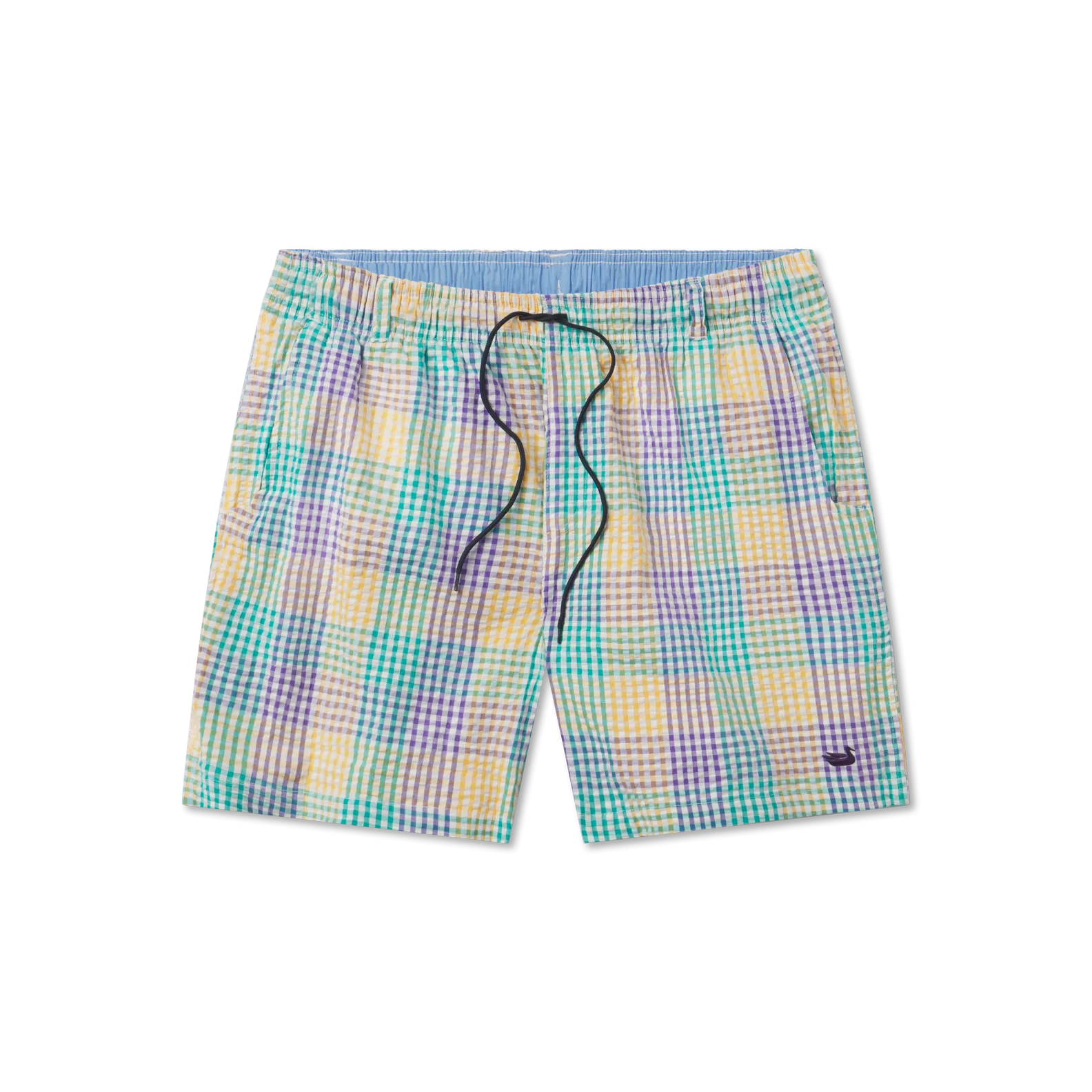 Southern Marsh 21 Dockside Swim Trunk - Seersucker Gingham