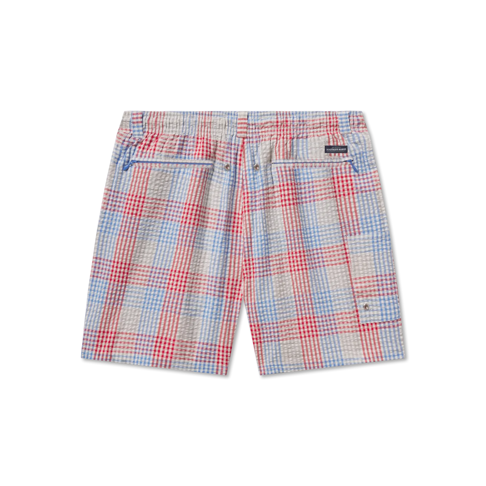 Southern Marsh 21 Dockside Swim Trunk - Seersucker Gingham
