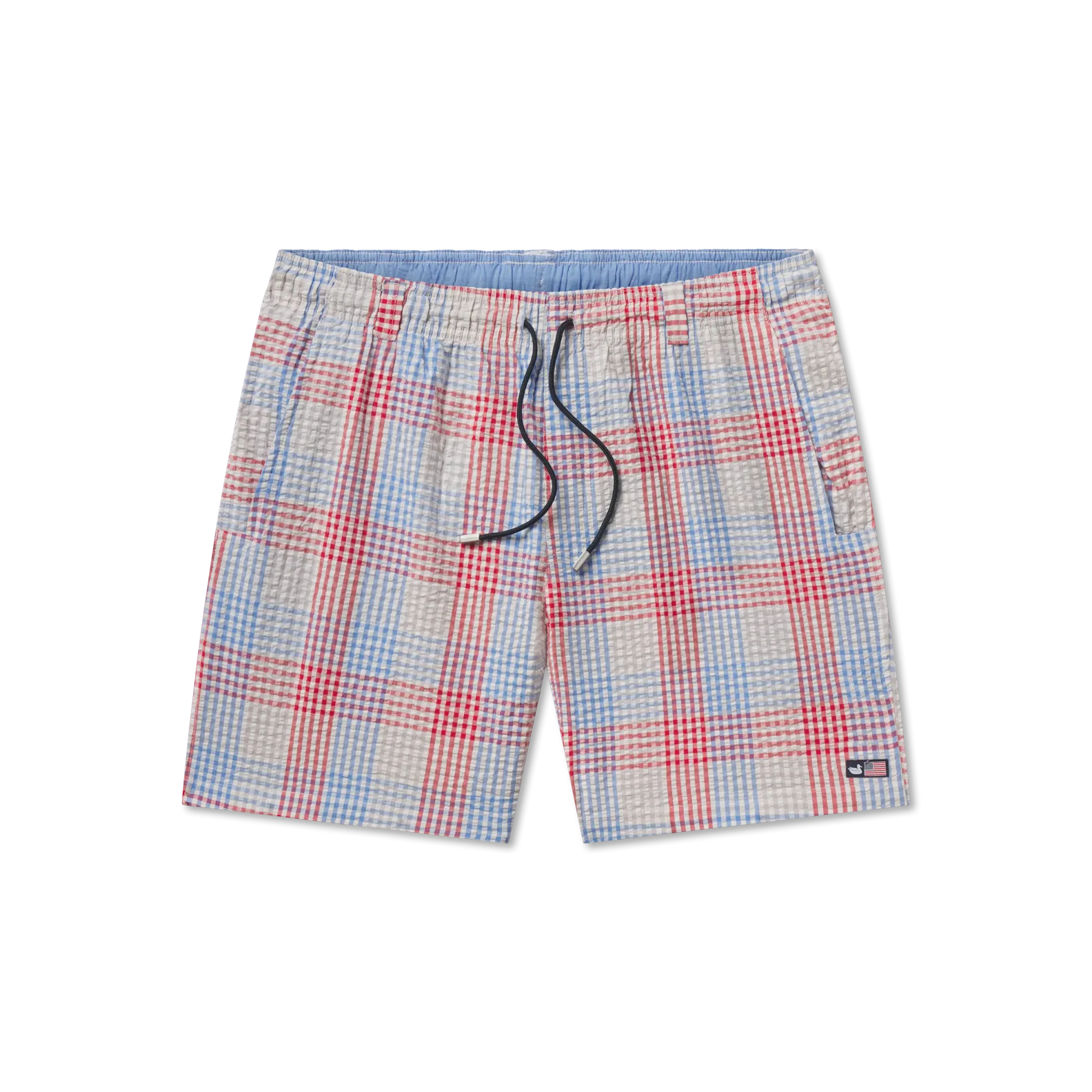 Southern Marsh 21 Dockside Swim Trunk - Seersucker Gingham