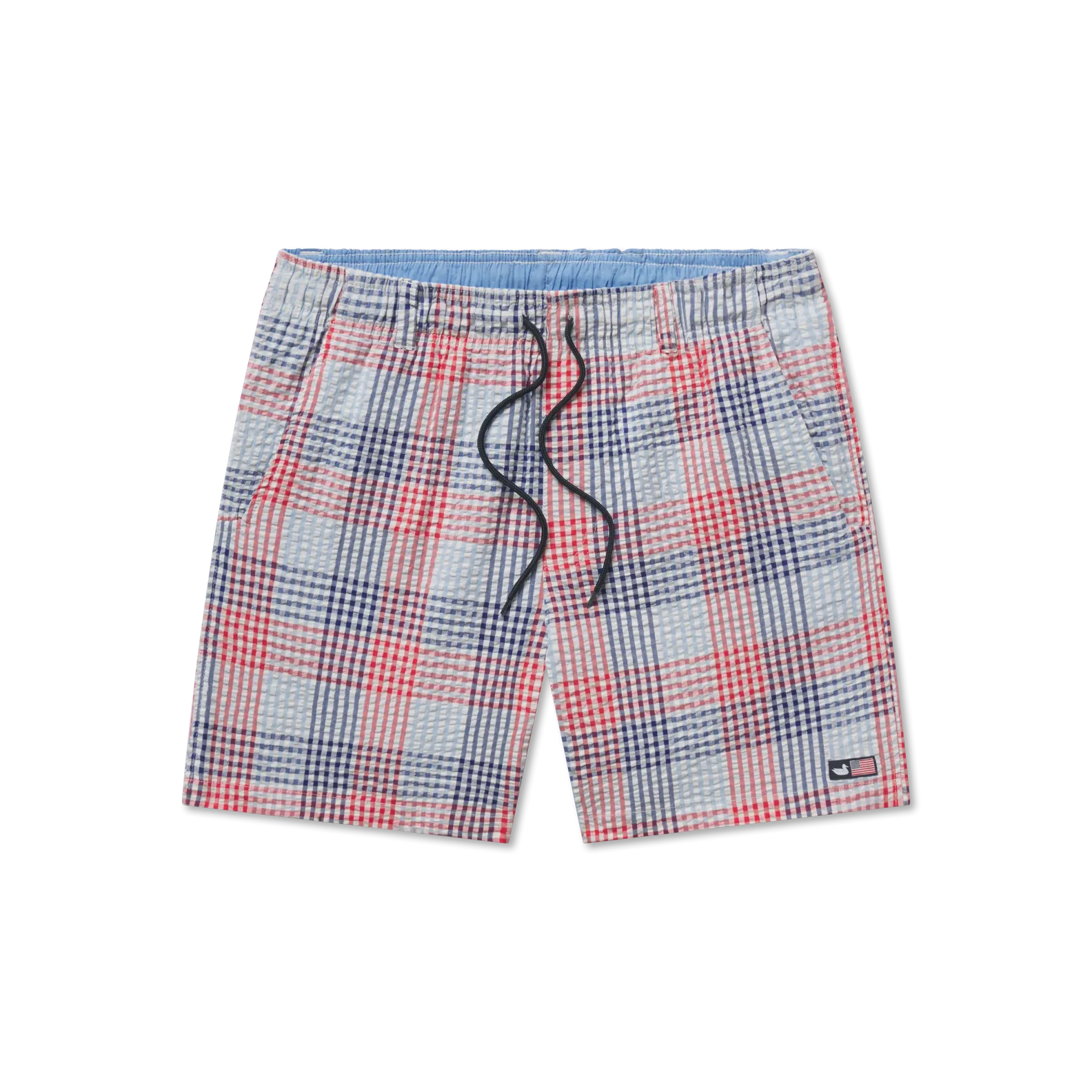 Southern Marsh 21 Dockside Swim Trunk - Seersucker Gingham