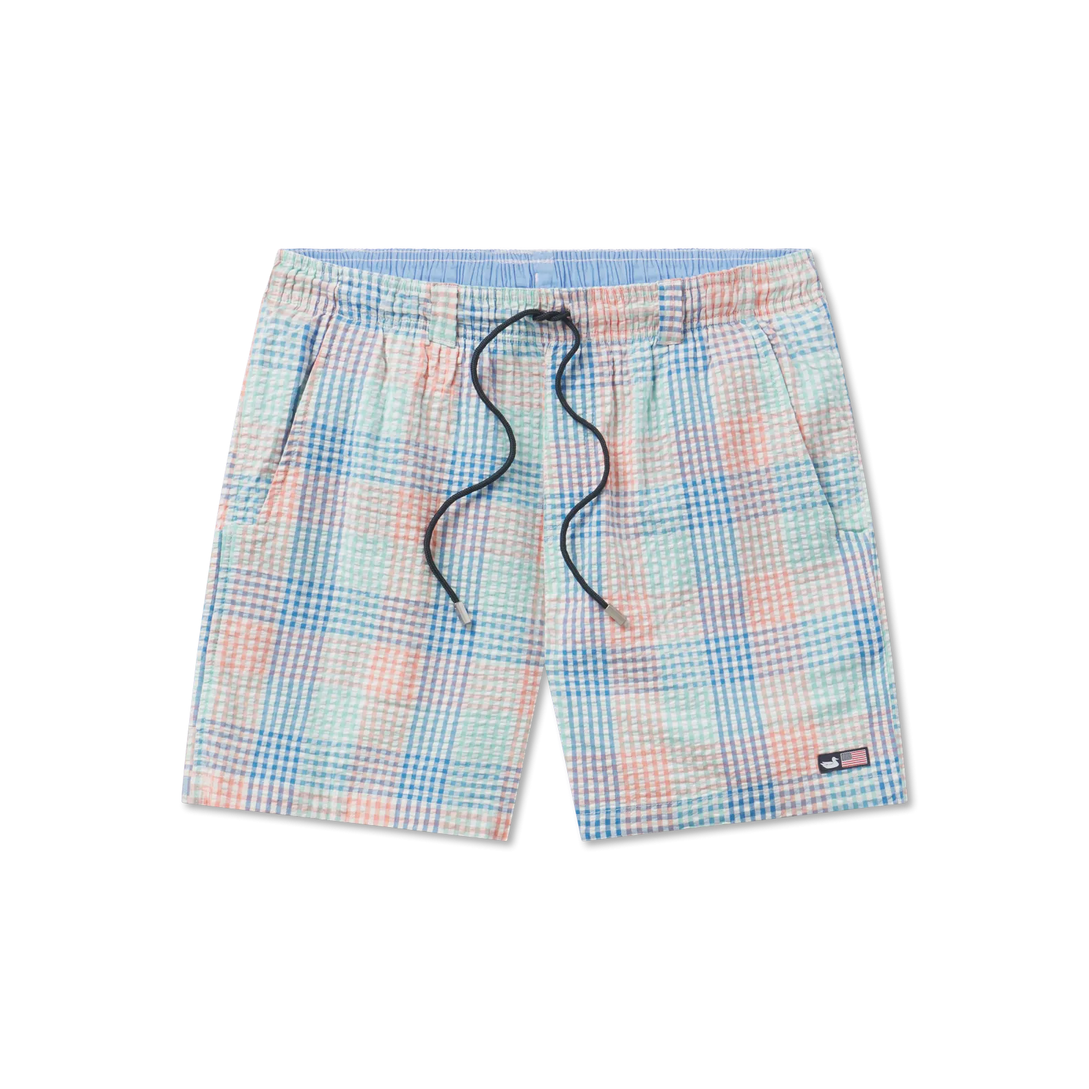 Southern Marsh 21 Dockside Swim Trunk - Seersucker Gingham