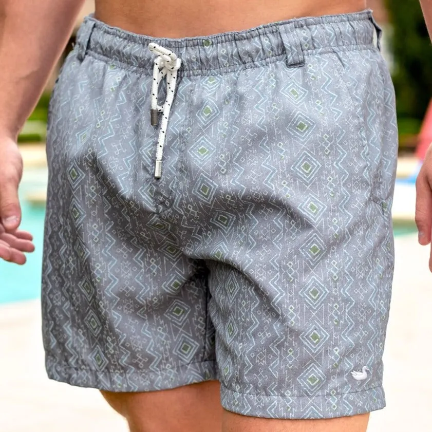 Southern Marsh 21 Dockside Swim Trunk - Toxaway Chambray