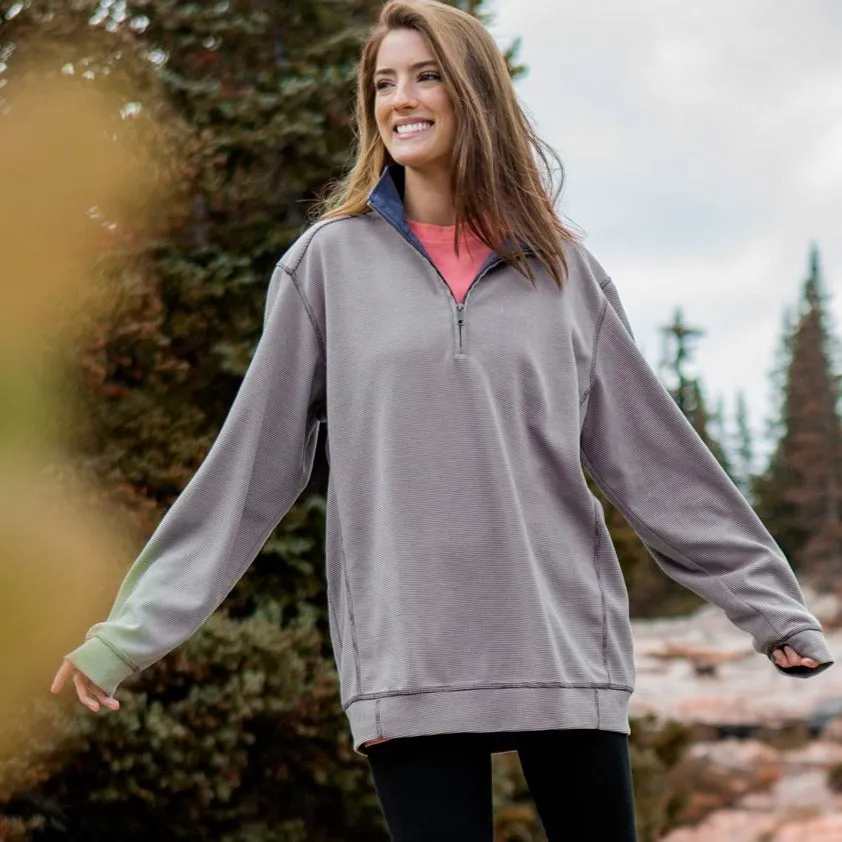 Southern Marsh 21 DownpourDRY Striped Stretch Pullover