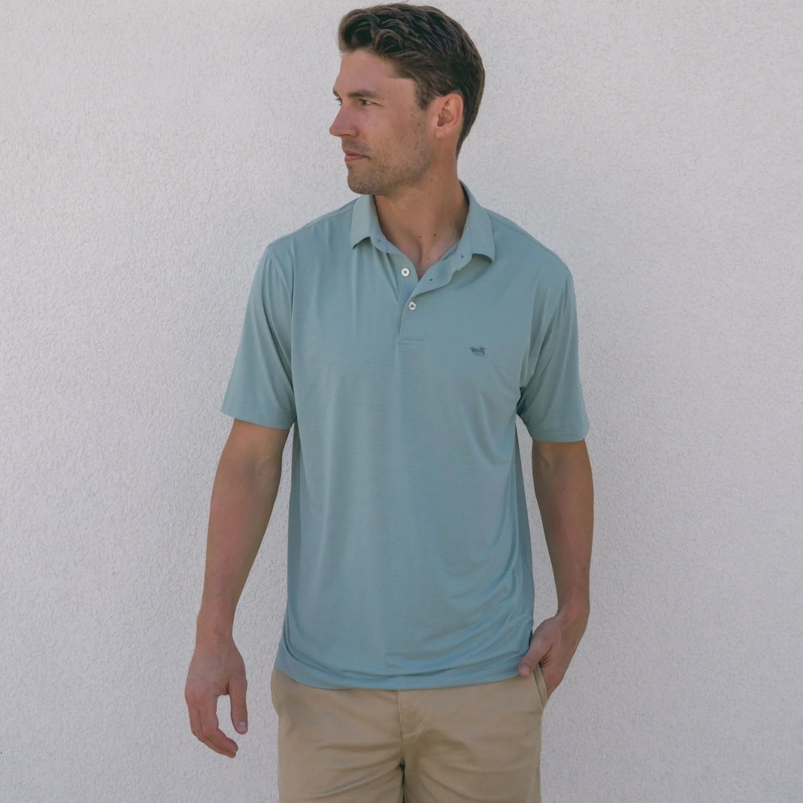 Southern Marsh 21 Dunmore Dots Performance Polo