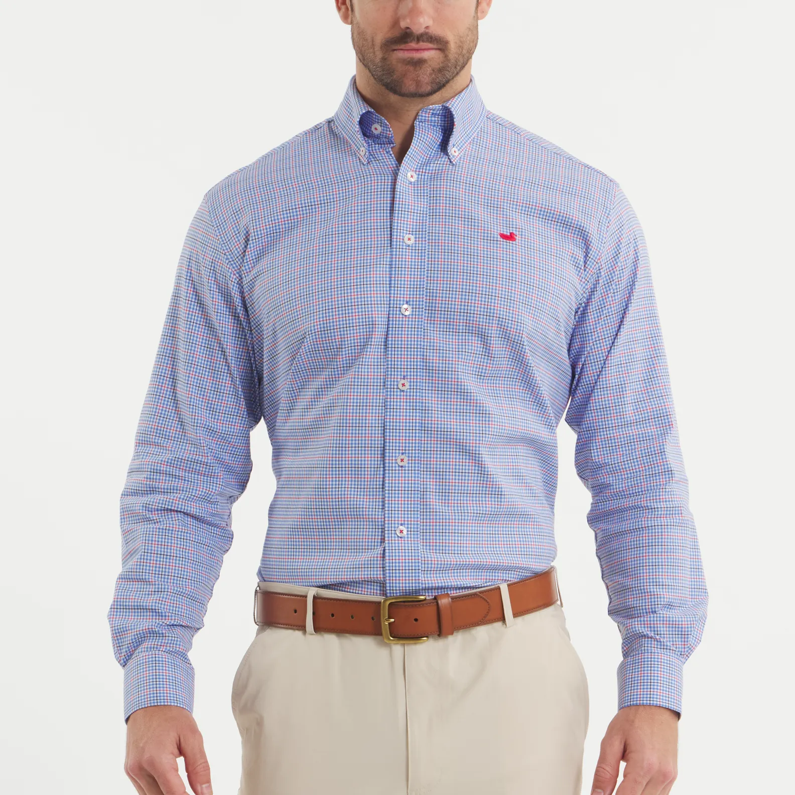Southern Marsh 21 Dyer Performance Gingham Dress Shirt