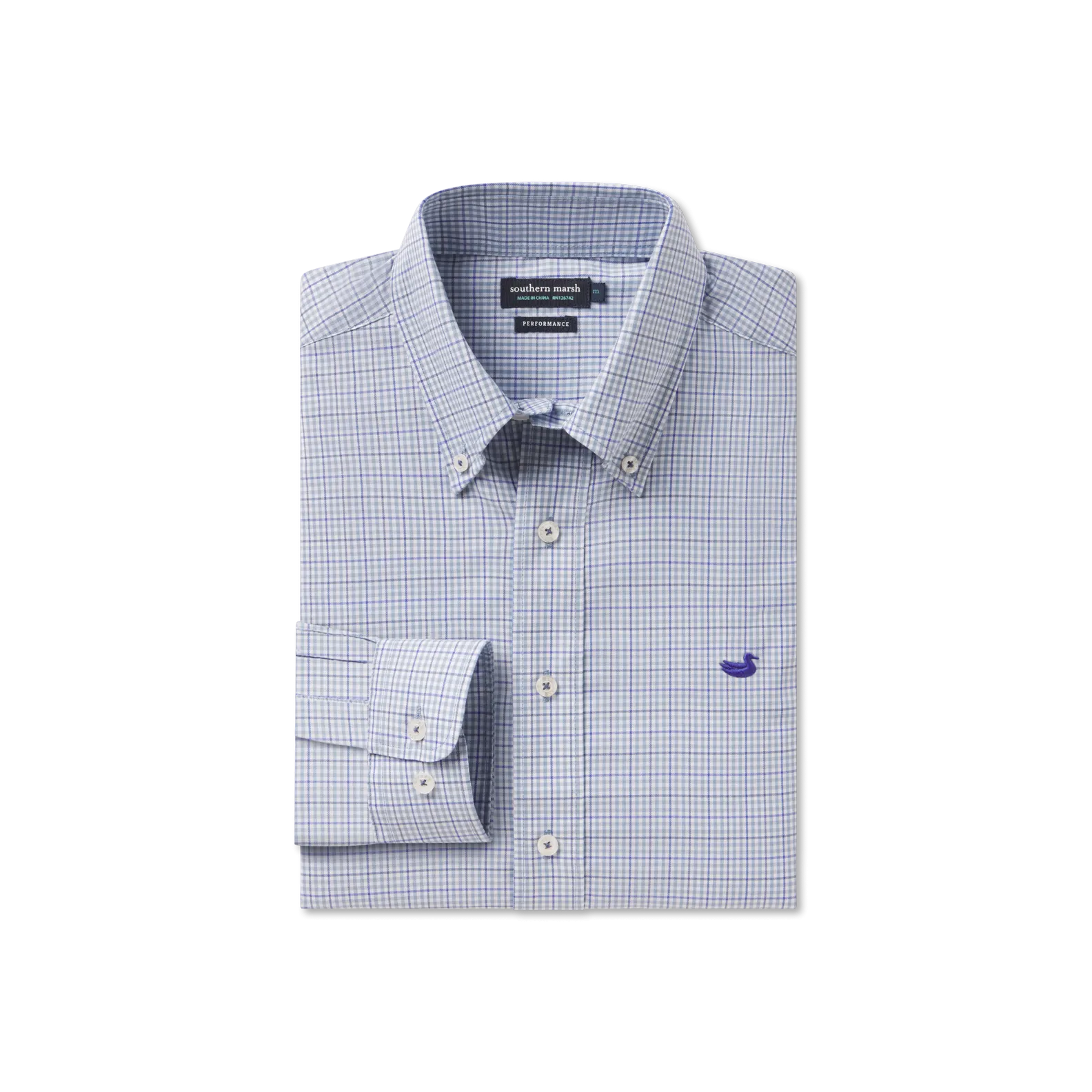 Southern Marsh 21 Dyer Performance Gingham Dress Shirt
