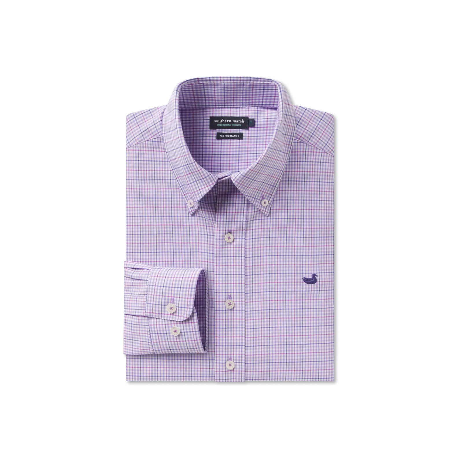 Southern Marsh 21 Dyer Performance Gingham Dress Shirt