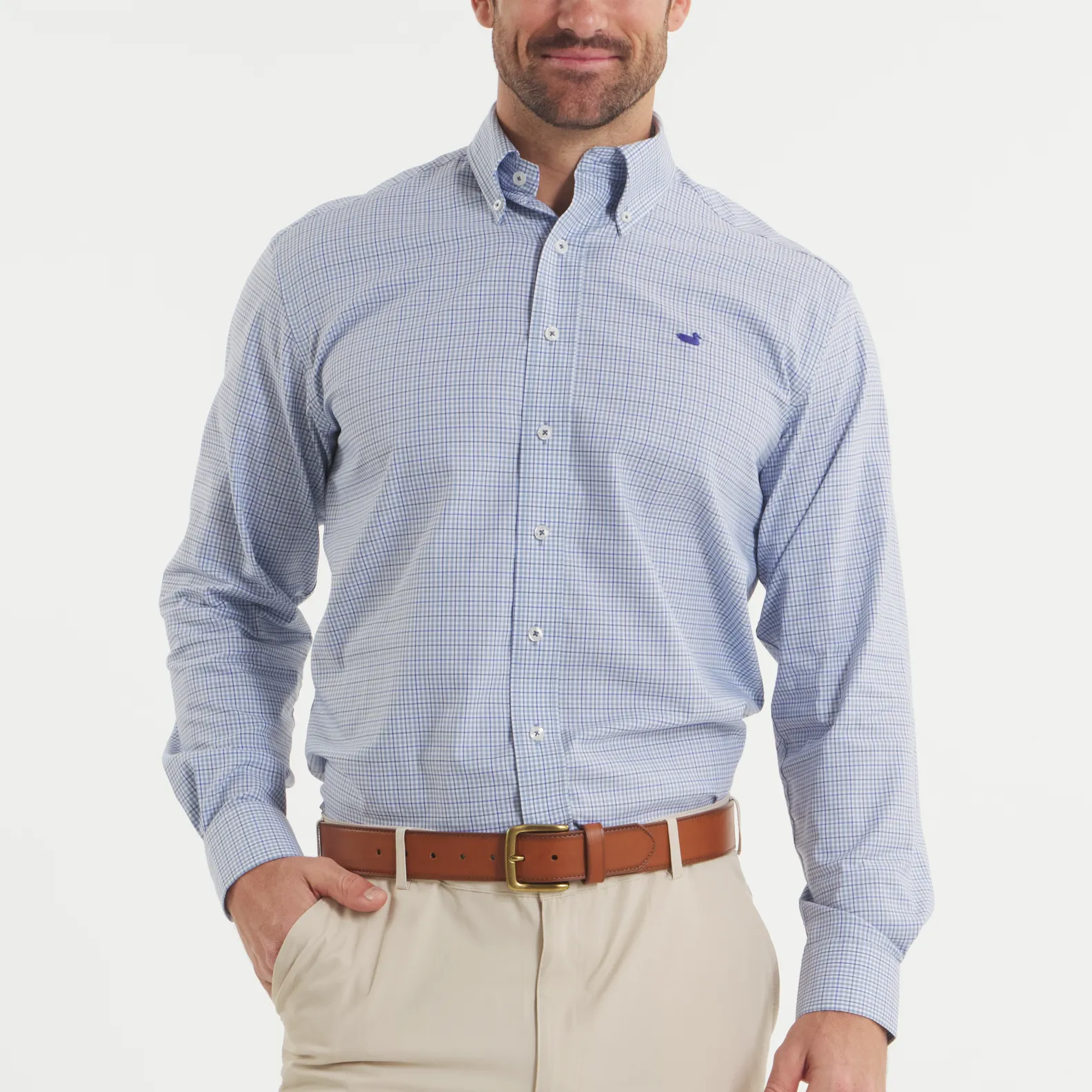 Southern Marsh 21 Dyer Performance Gingham Dress Shirt