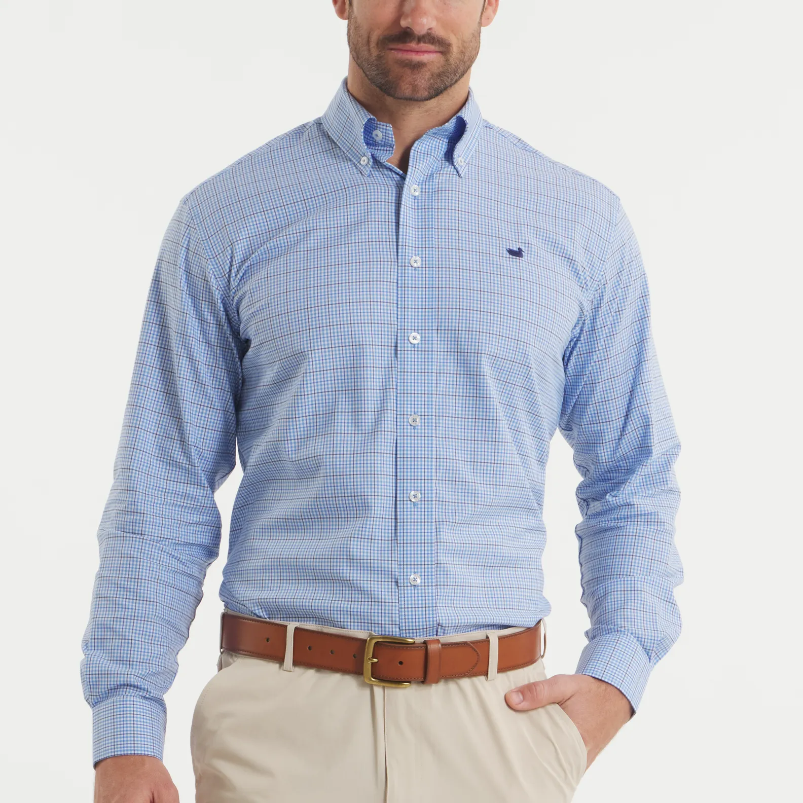 Southern Marsh 21 Dyer Performance Gingham Dress Shirt