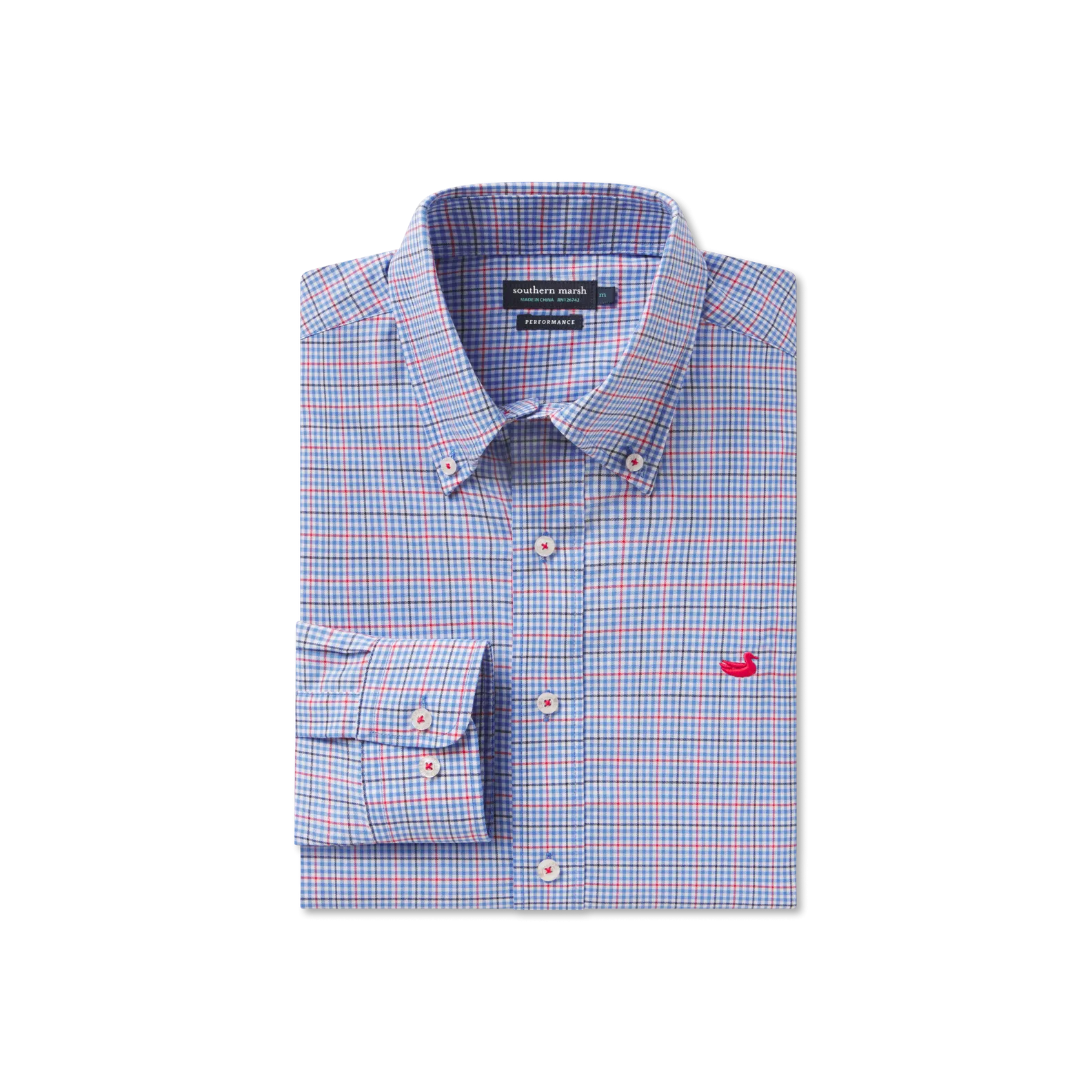 Southern Marsh 21 Dyer Performance Gingham Dress Shirt