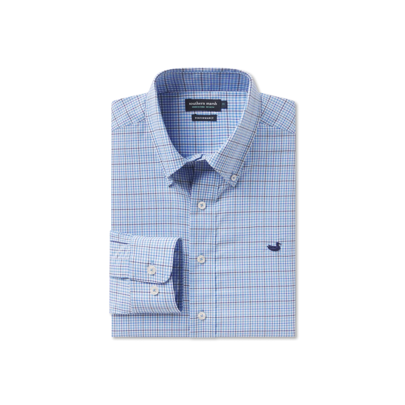 Southern Marsh 21 Dyer Performance Gingham Dress Shirt