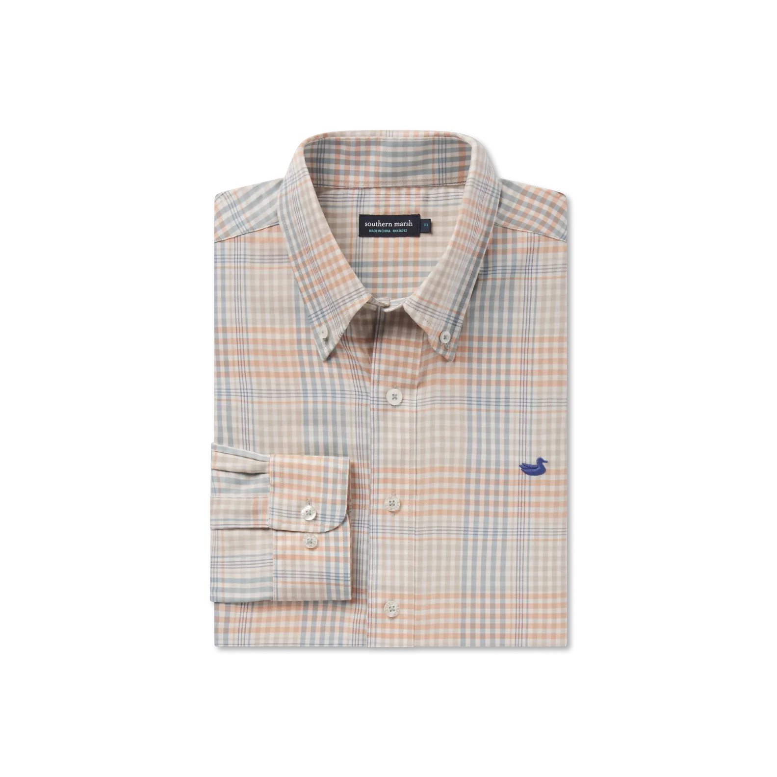 Southern Marsh 21 Edgefield Windowpane Dress Shirt