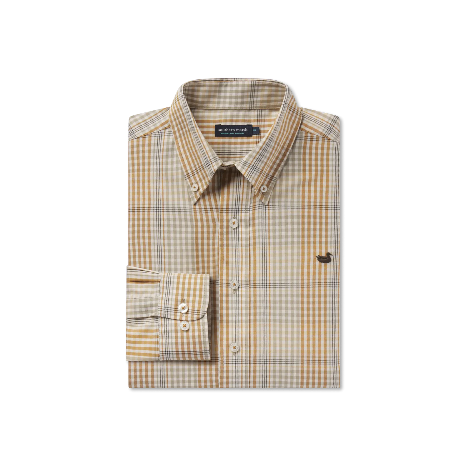 Southern Marsh 21 Edgefield Windowpane Dress Shirt