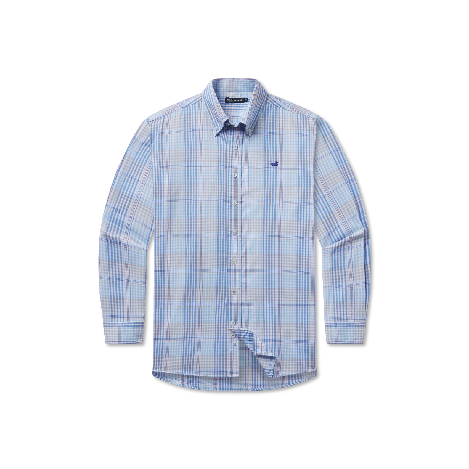 Southern Marsh 21 Edgefield Windowpane Dress Shirt
