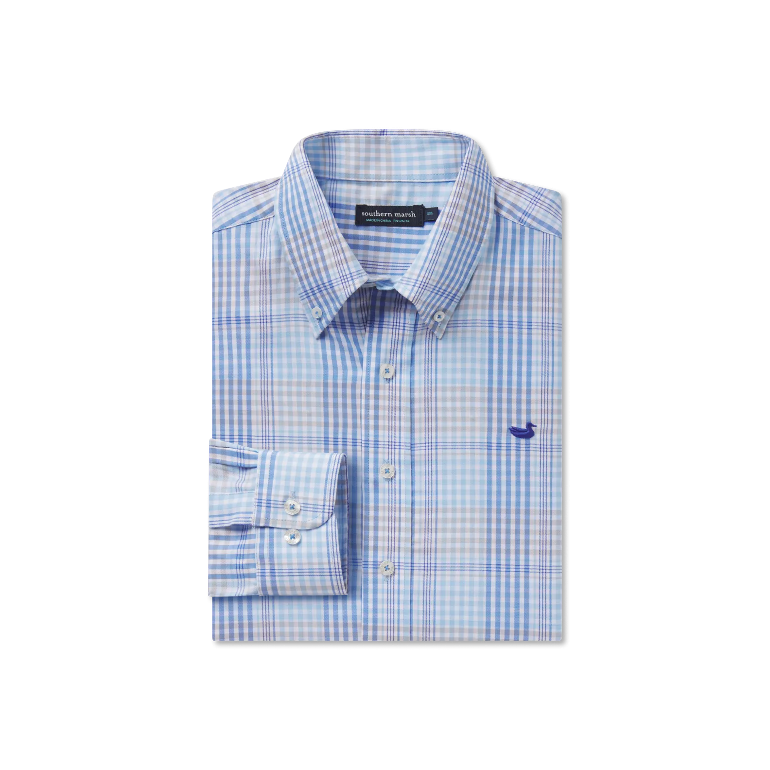Southern Marsh 21 Edgefield Windowpane Dress Shirt